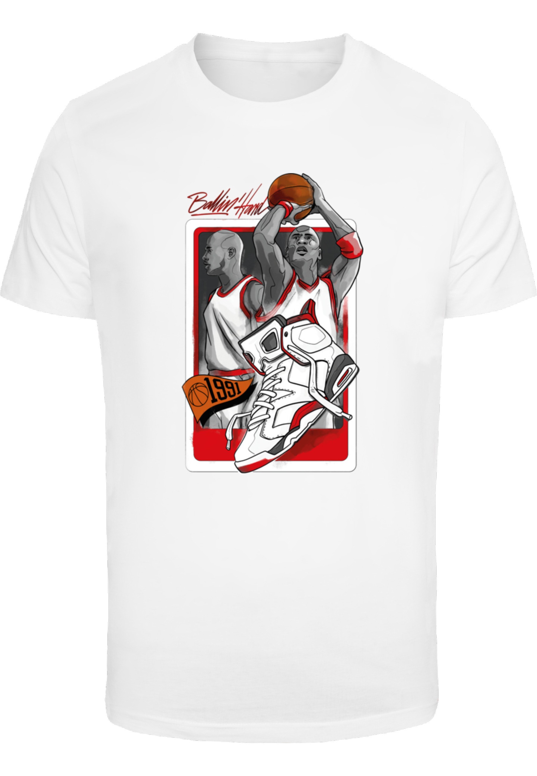 MisterTee Kurzarmshirt "MisterTee Herren Ballin Hard 1991 Tee" 1 Stk.