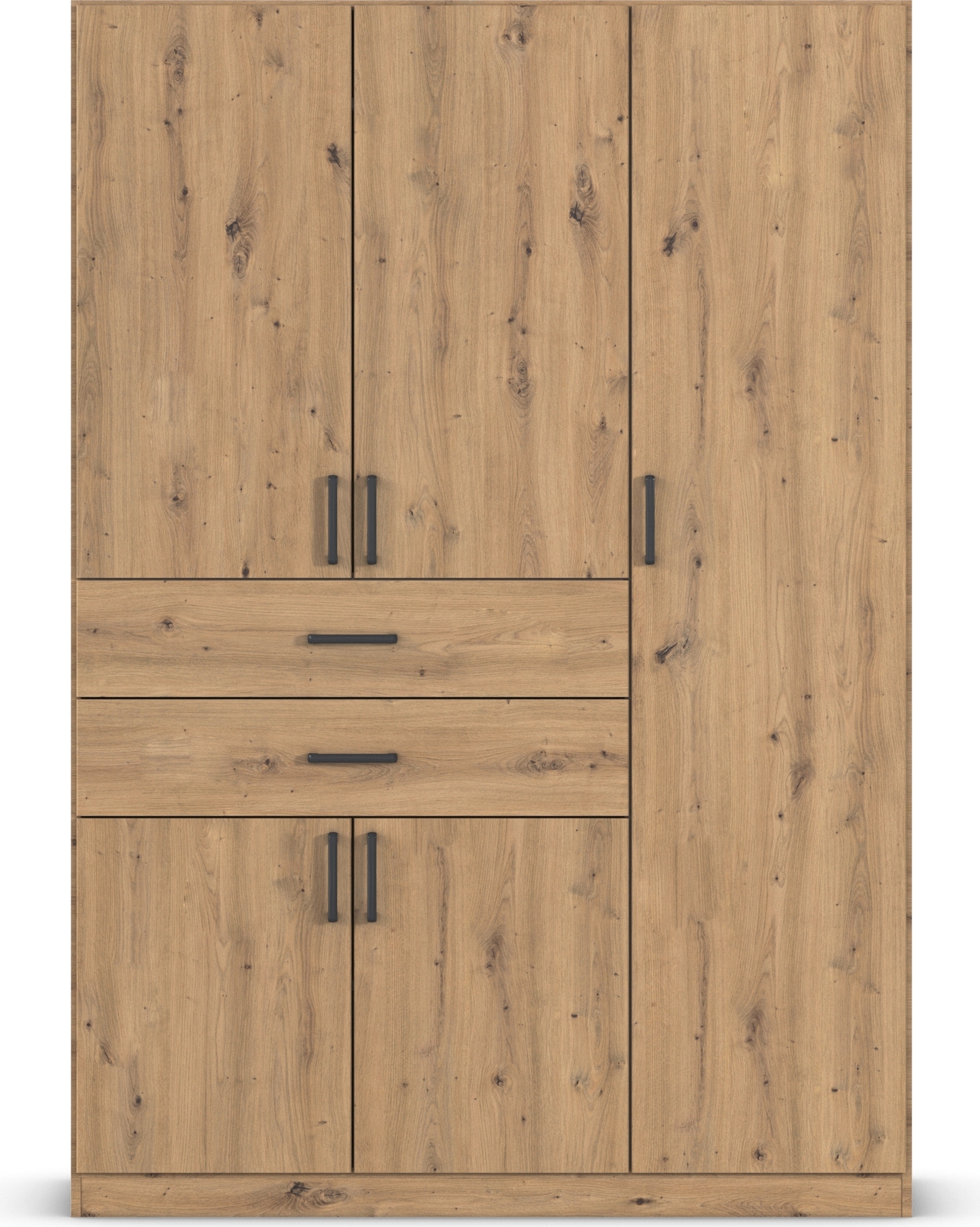 rauch Drehtürenschrank »Kleiderschrank Schrank Garderobe MAIKA mit Dekor-Front«, 2 Schubladen, in verschiedenen Breiten, Höhen, Farben, MADE IN GERMANY