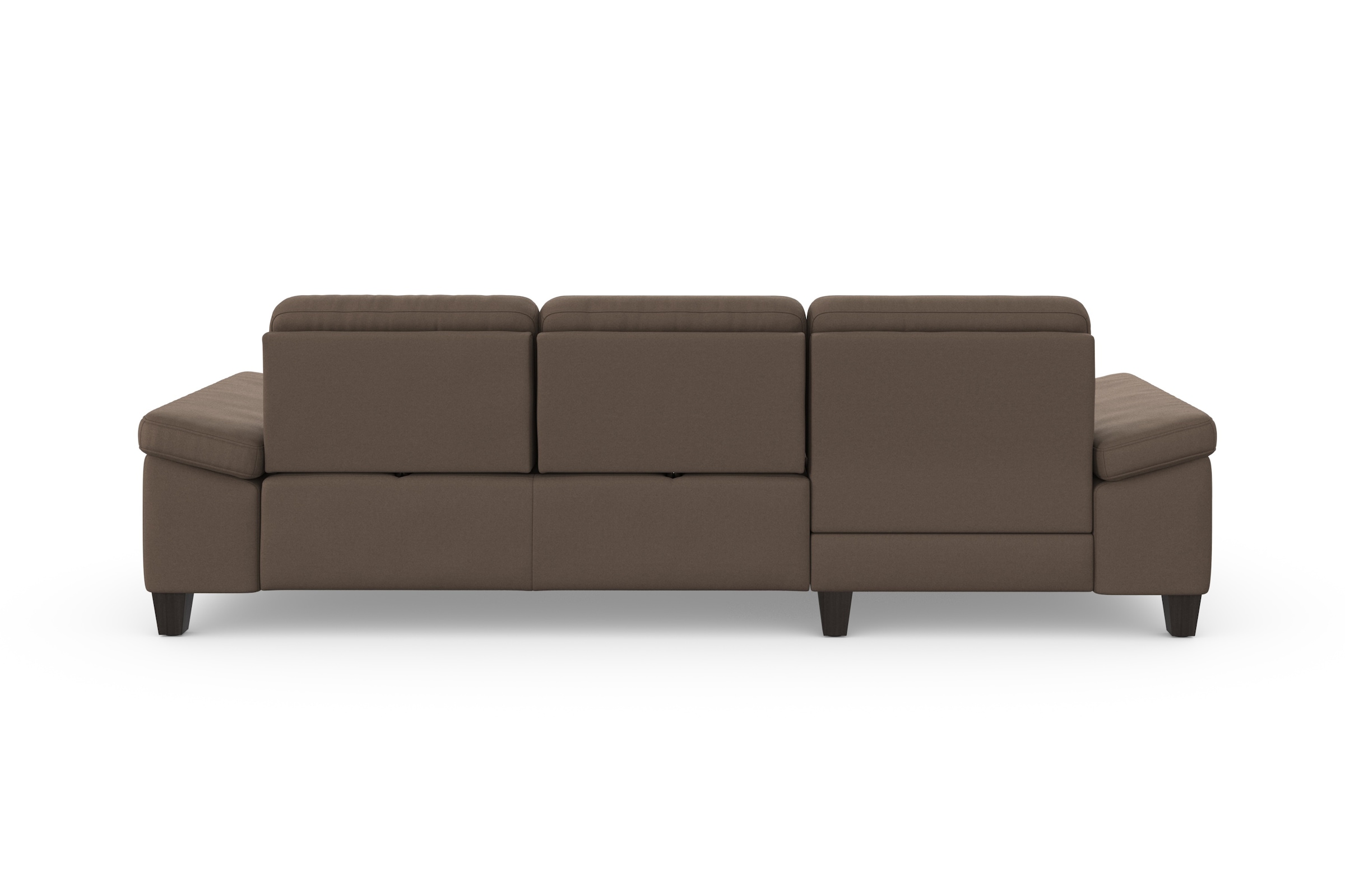 sit&more Ecksofa »Westham L-Form« Recamiere, mit oder ohne Bettfunktion, Bettkasten, Füße wengefarben