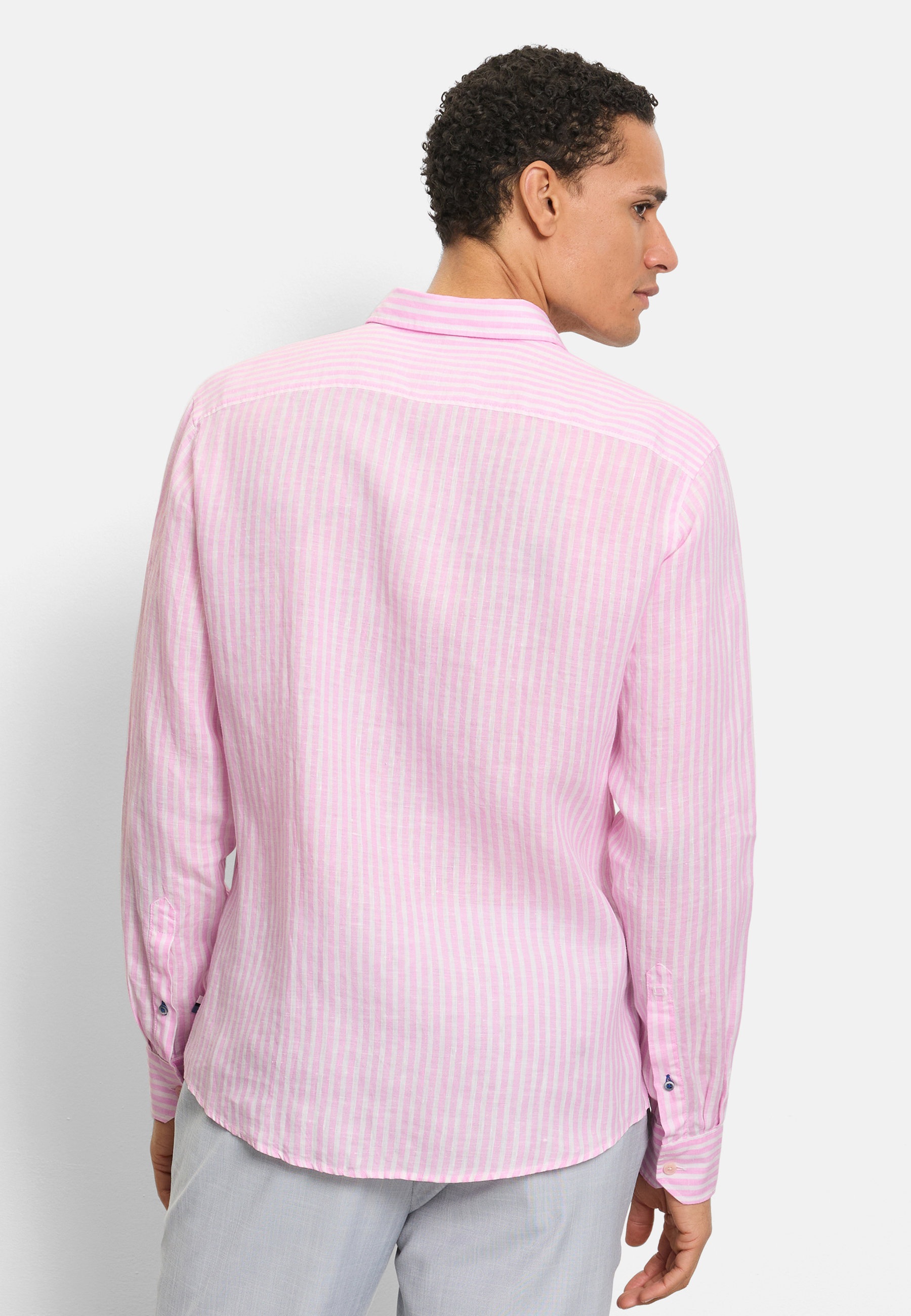 OLYMP Casual Langarmhemd Altrosé Gr. L 3