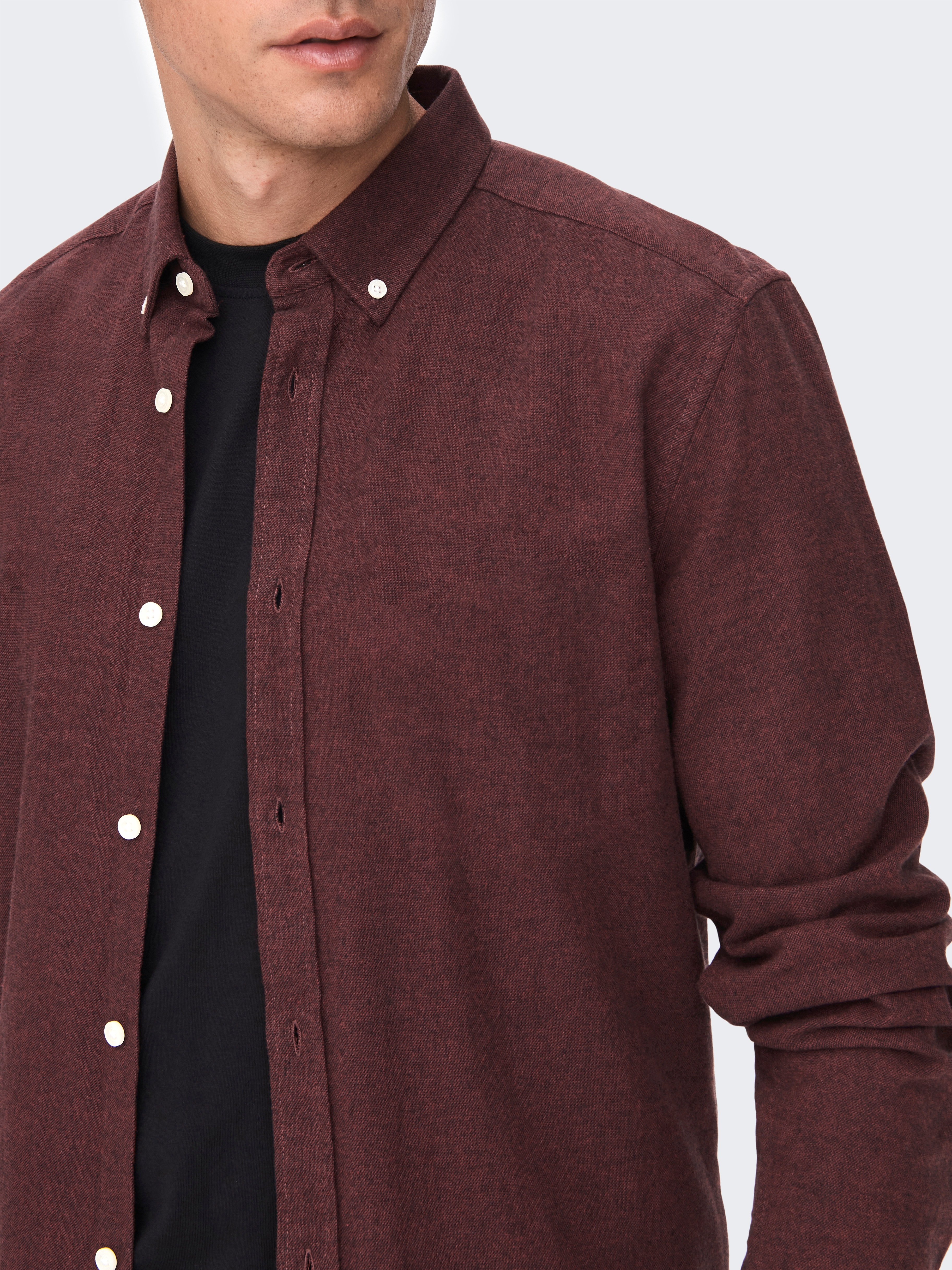 Thumbnail - ONLY & SONS Langarmhemd "ONSNIKOLA LS MELANGE SHIRT OTL"