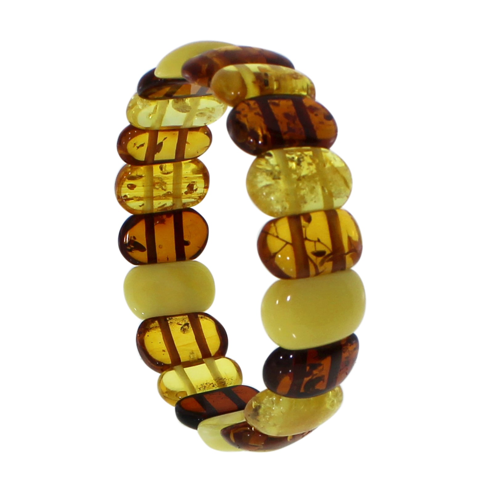 Armband OSTSEE-SCHMUCK "Ostsee-Schmuck Armband Lissu Armband Lissu", transparent, Armbänder, Damen, 19cm, Bernstein, Armband