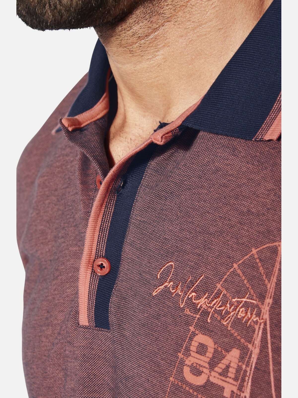 Jan Vanderstorm Poloshirt »Poloshirt HERFINN«, (1 tlg.)