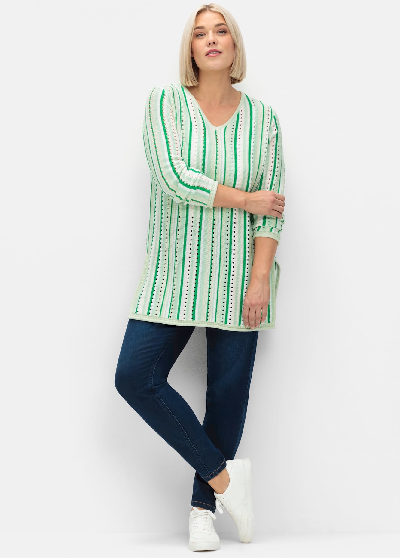 Sheego Strickpullover "Pullover" günstig online kaufen
