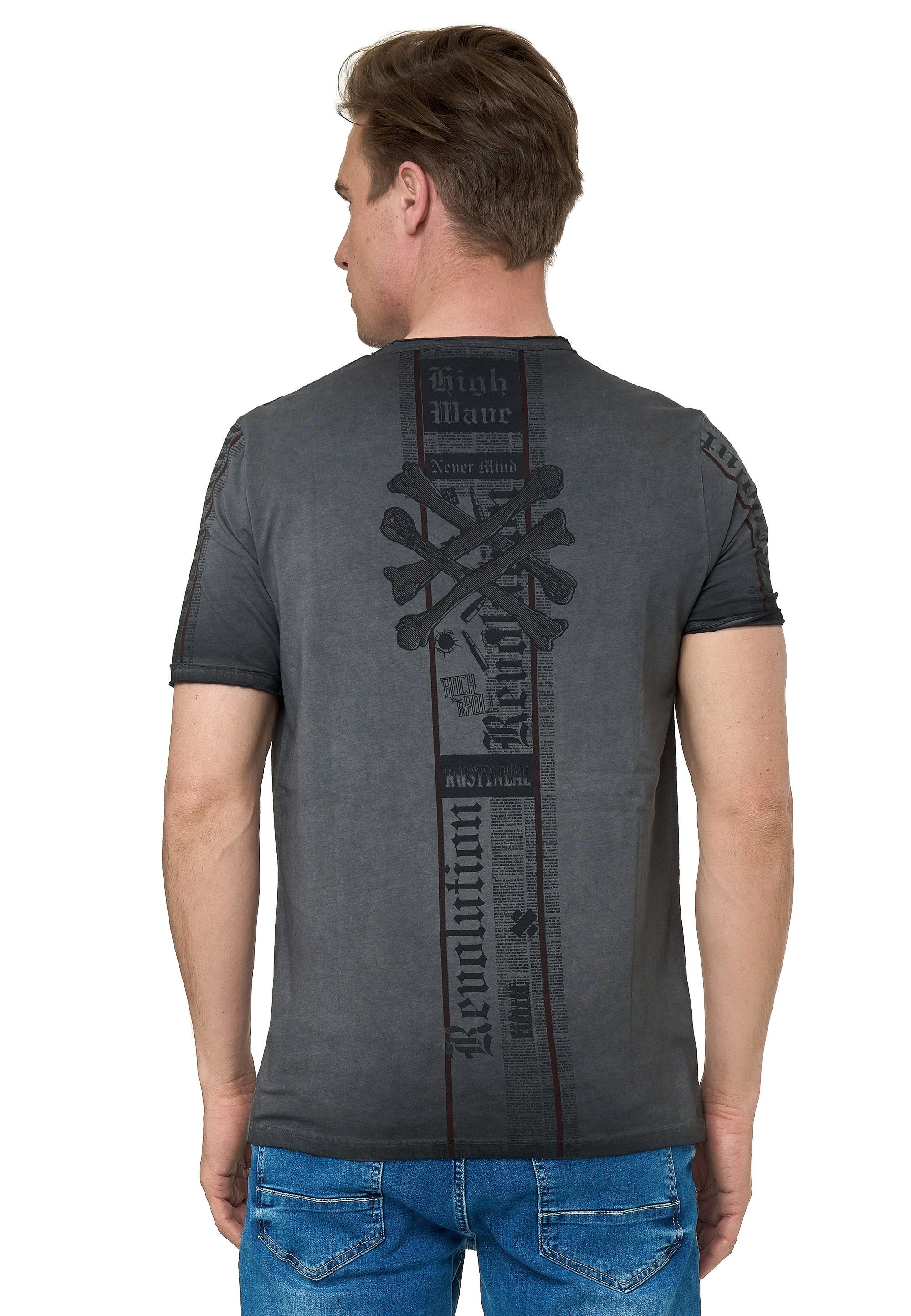 Rusty Neal T-Shirt im verwaschenen Look