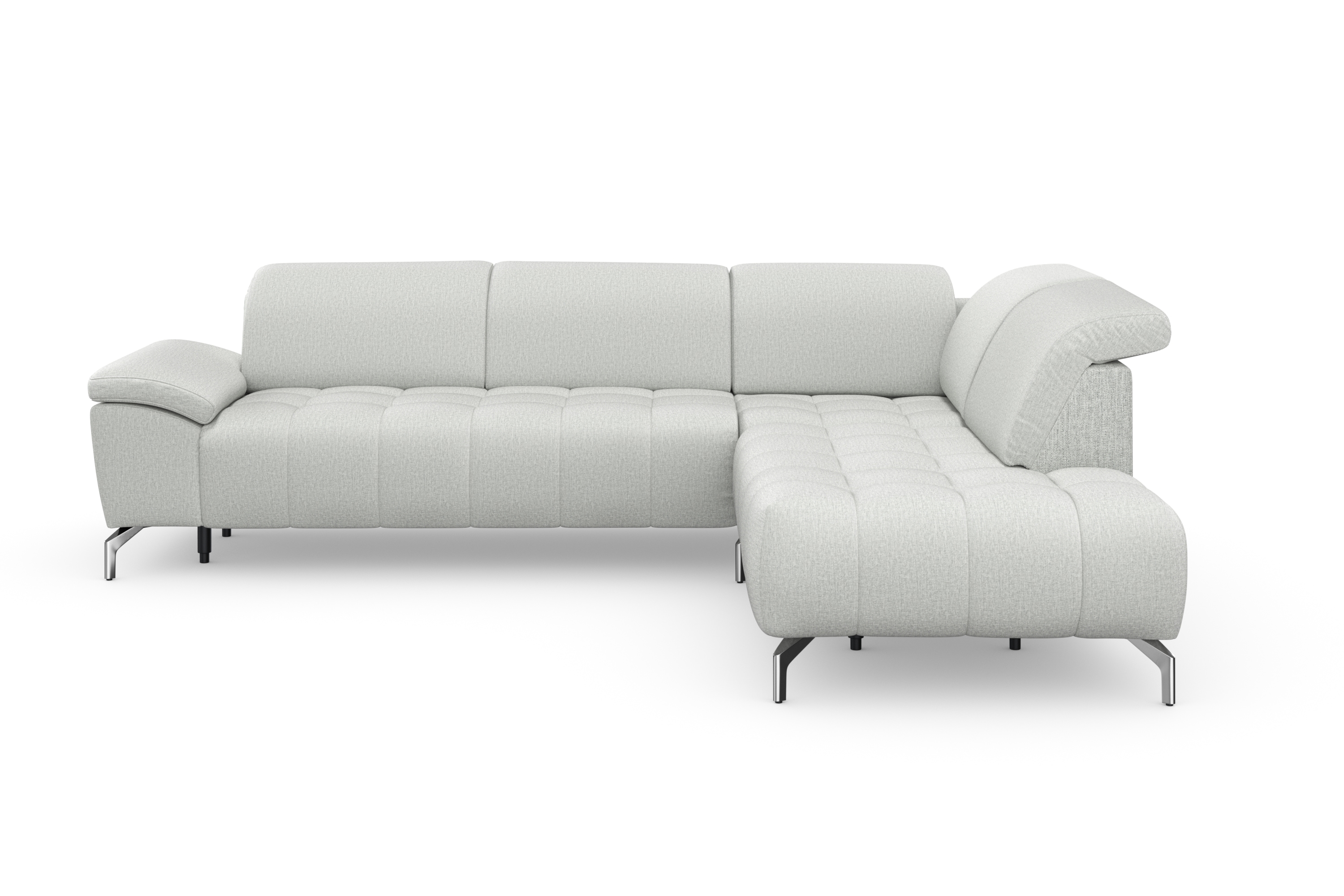 sit&more Ecksofa "Cool L-Form" wahlweise mit Kopfteilverstellung und Vorziehsitz, motorisch