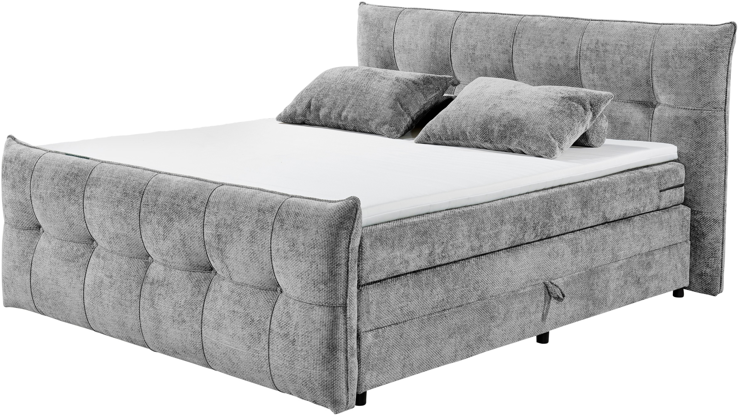 ED EXCITING DESIGN Boxspringbett »Gallina«, mit Bettkasten, inkl. Topper