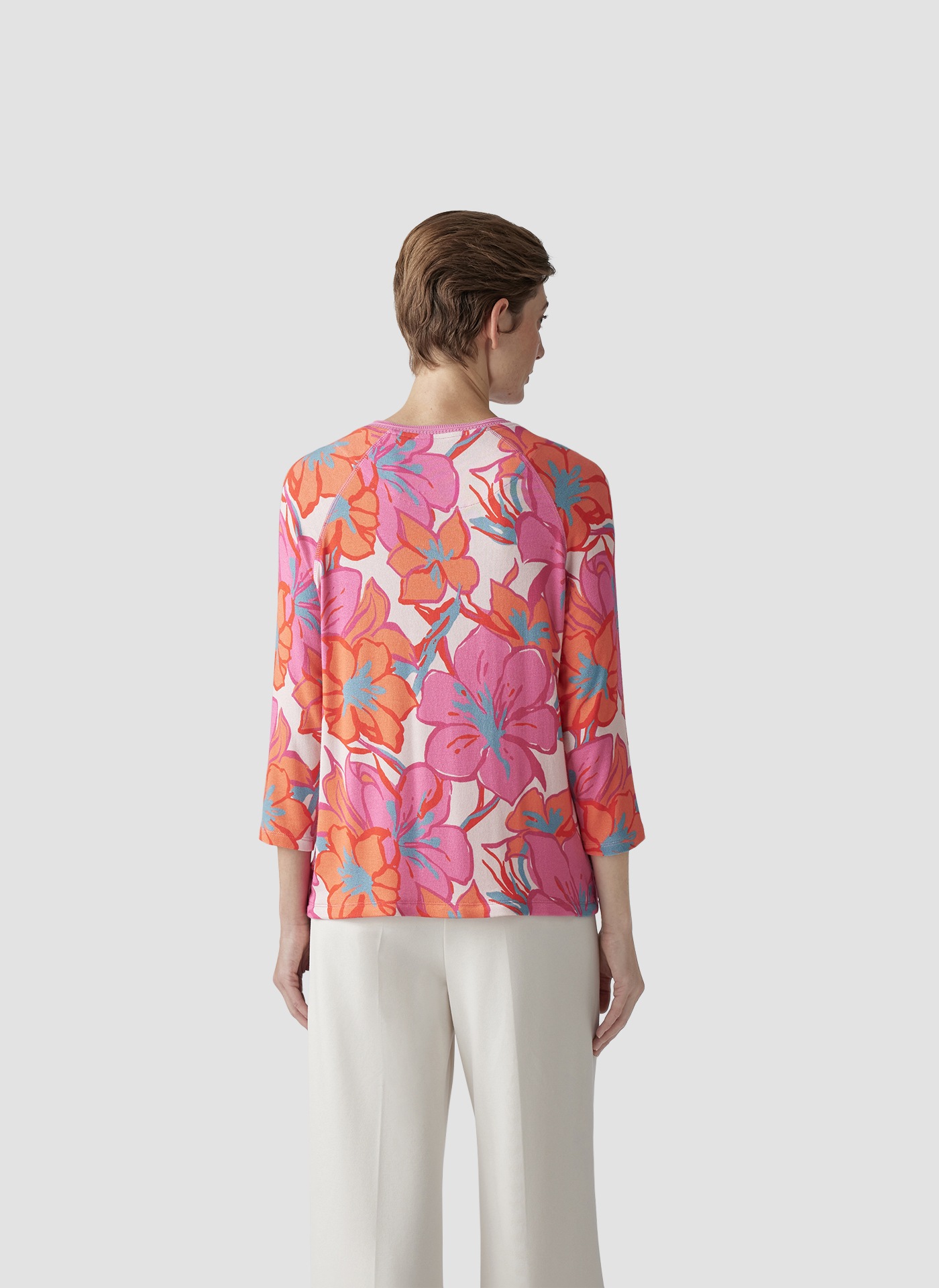 LeComte Print-Shirt »LeComte Farbenfrohes 3/4-Arm-Shirt mit Blumenprint«