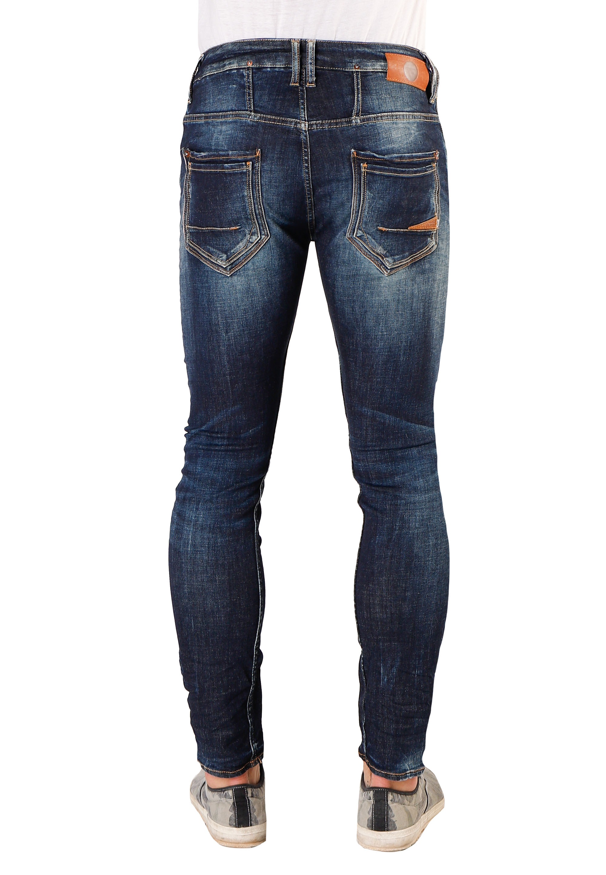 Le Temps Des Cerises Slim-fit-Jeans, in modischem Used-Look