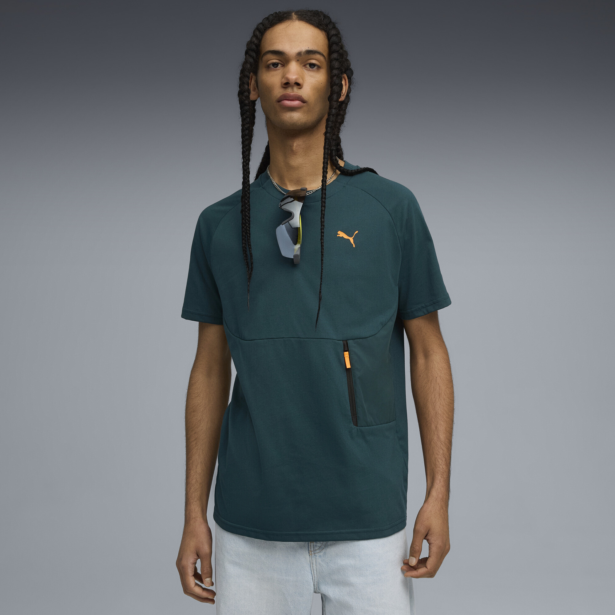 PUMA T-Shirt "PUMATECH T-Shirt mit Brusttasche Herren" günstig online kaufen