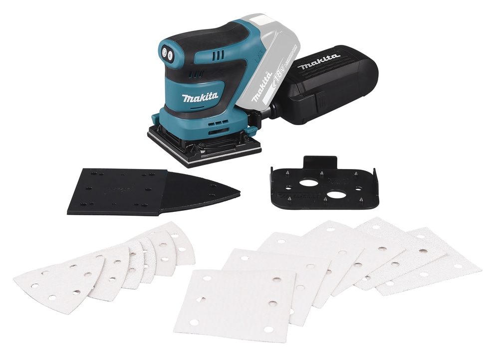 Makita Akku-Schwingschleifer "DBO480Z", LXT 18V • 112x102 mm • 14.000 min-1, ohne Akku und Ladegerät