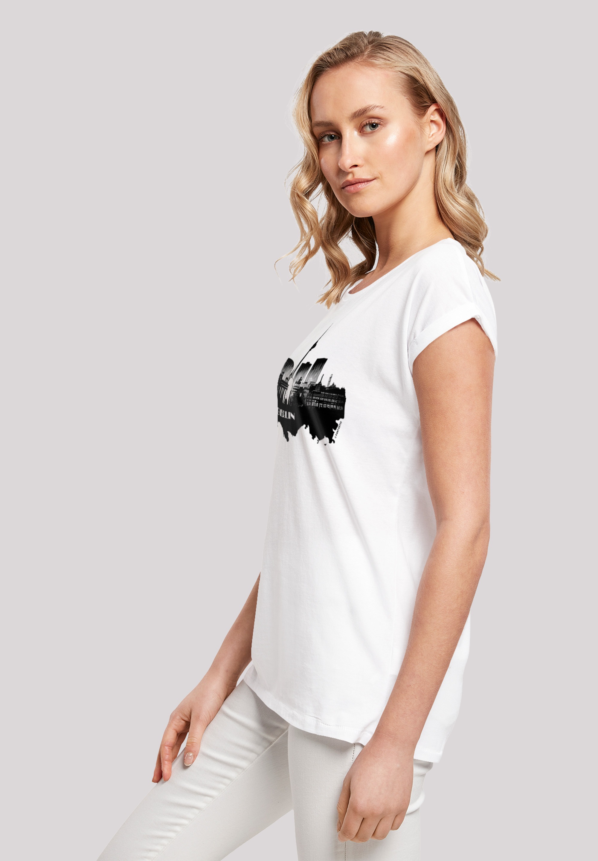 F4NT4STIC T-Shirt »Cities Collection - Berlin skyline«, Print