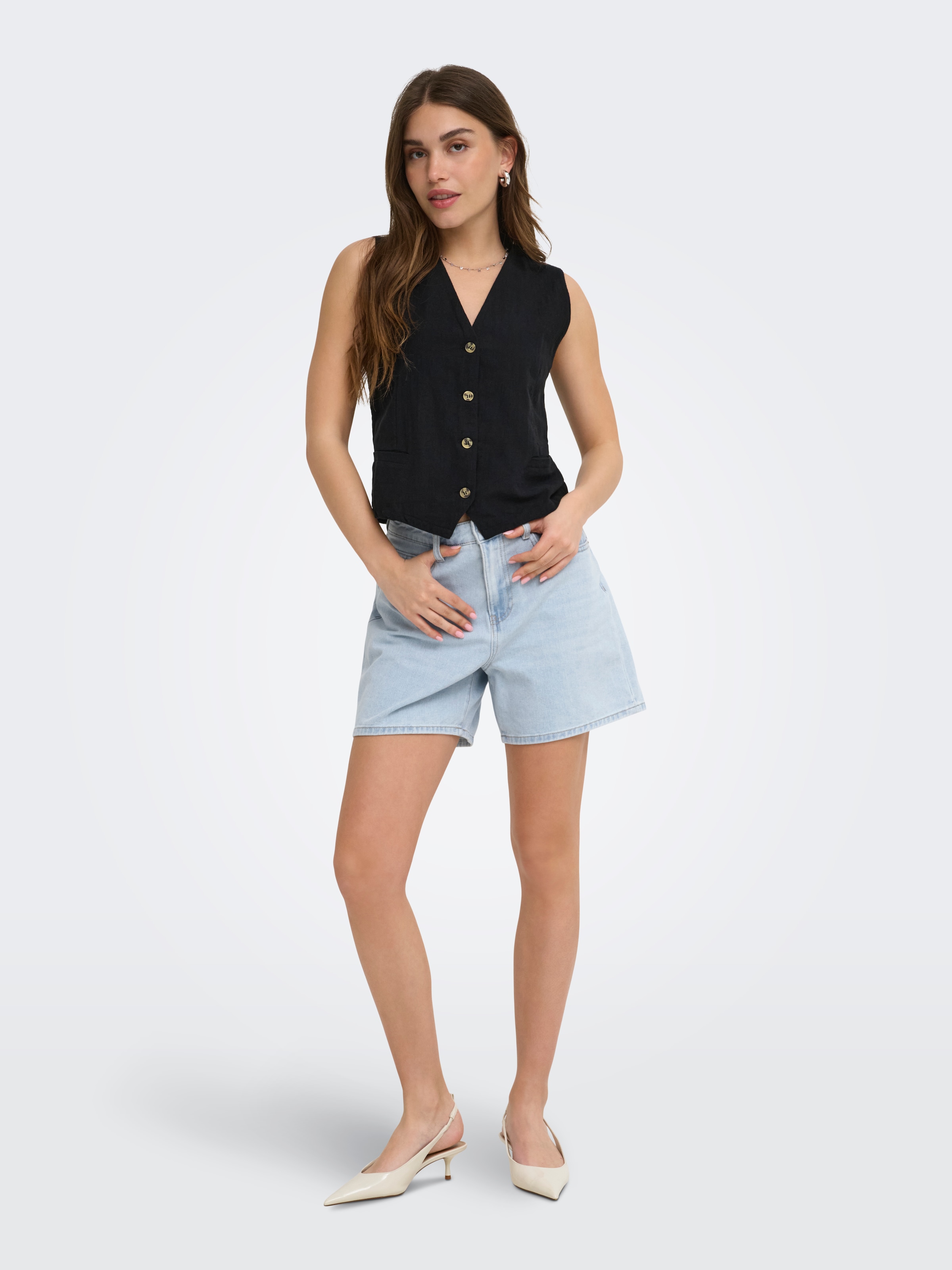 ONLY Jeansshorts »ONLPHINE« Baumwollmischung, regular fit