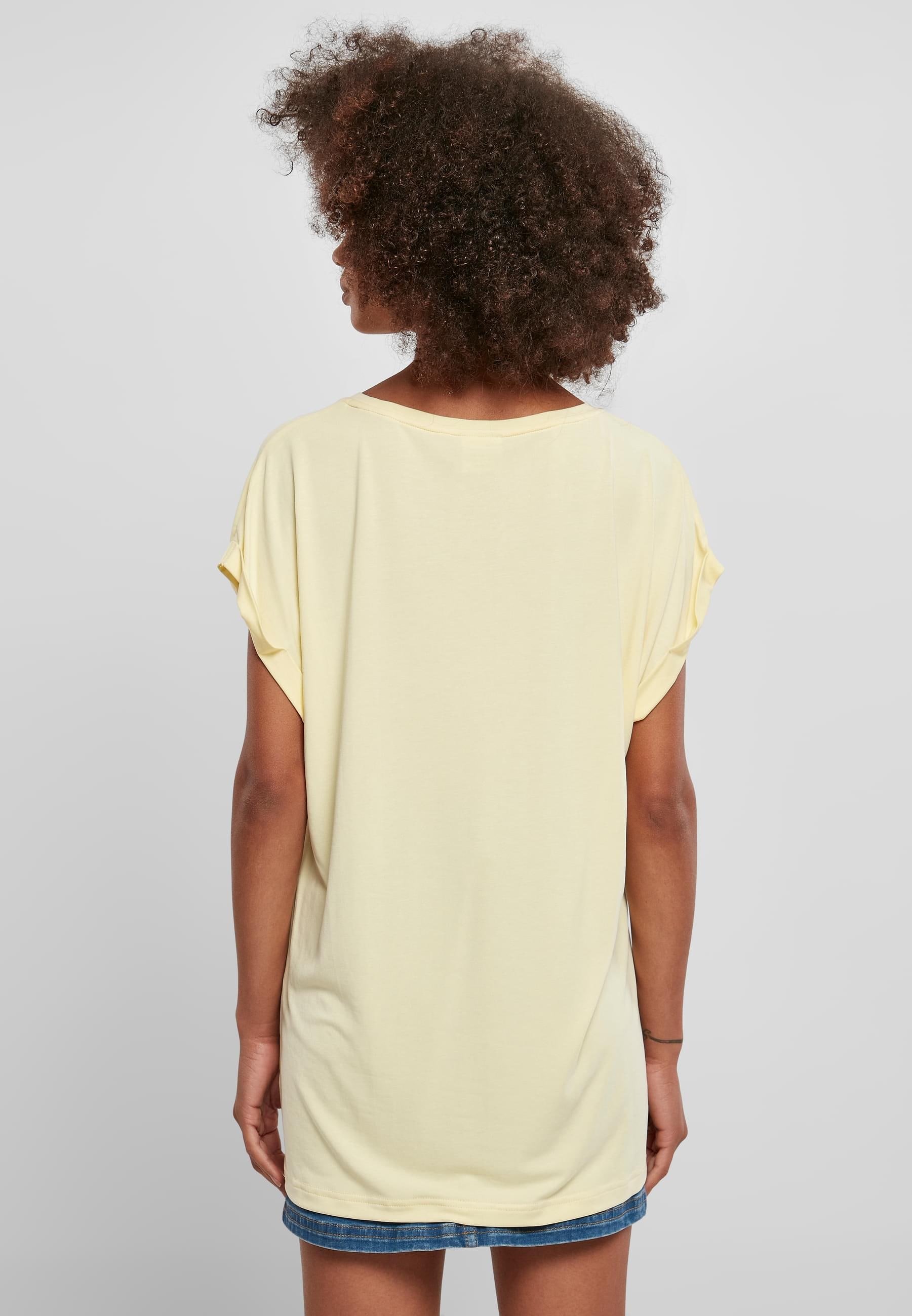 URBAN CLASSICS Kurzarmshirt »Urban Classics Damen Ladies Modal Extended Shoulder Tee«, (1 tlg.)