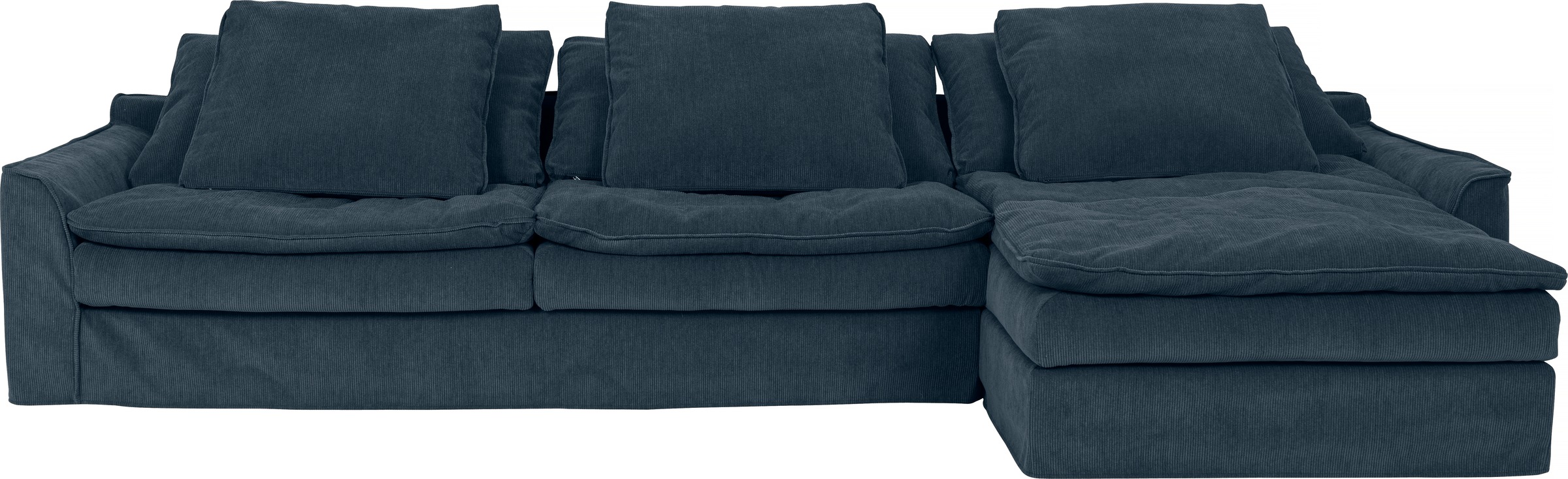 furninova Big-Sofa "Sake, Kuschel-Megasofa, Relaxsofa, leger und sehr bequem, viel Platz", mit 6 Rückenkissen, abnehmbar