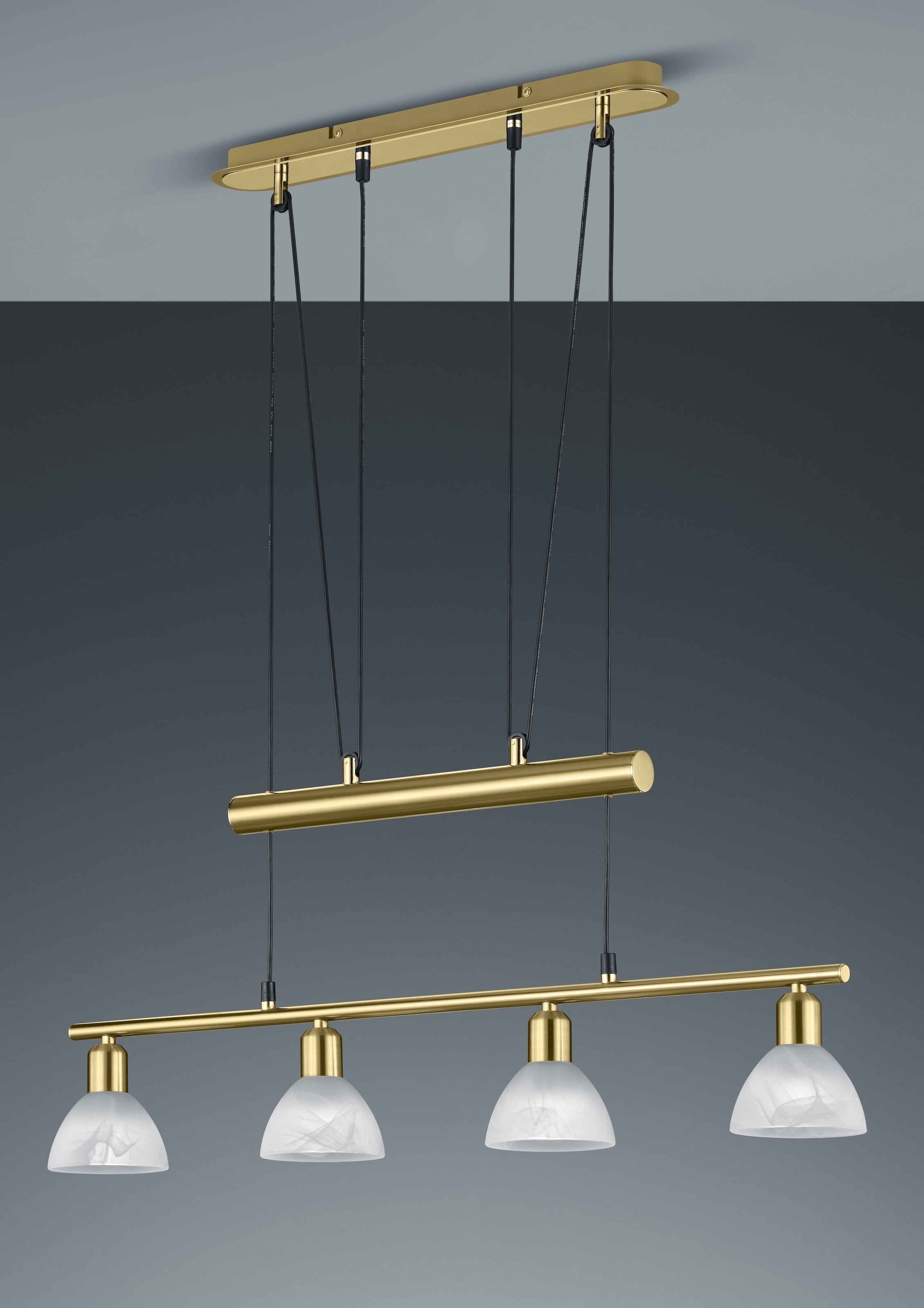 TRIO LEUCHTEN LED Pendelleuchte "LEVISTO", 4, grau, Leuchten, LED Hängelampe, LED Hängeleuchte