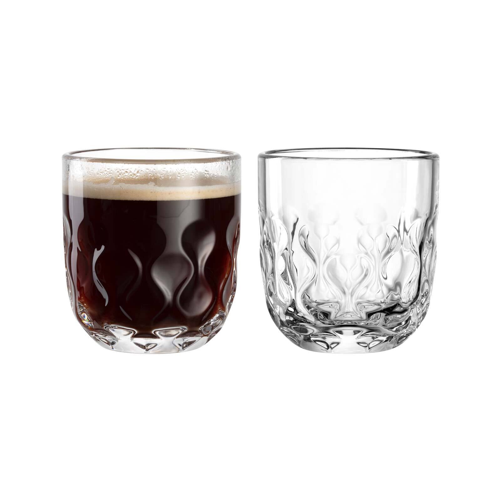 LEONARDO Latte-Macchiato-Glas "Kaffeegläser (2) Gocce 220 ml 2er Set transp günstig online kaufen