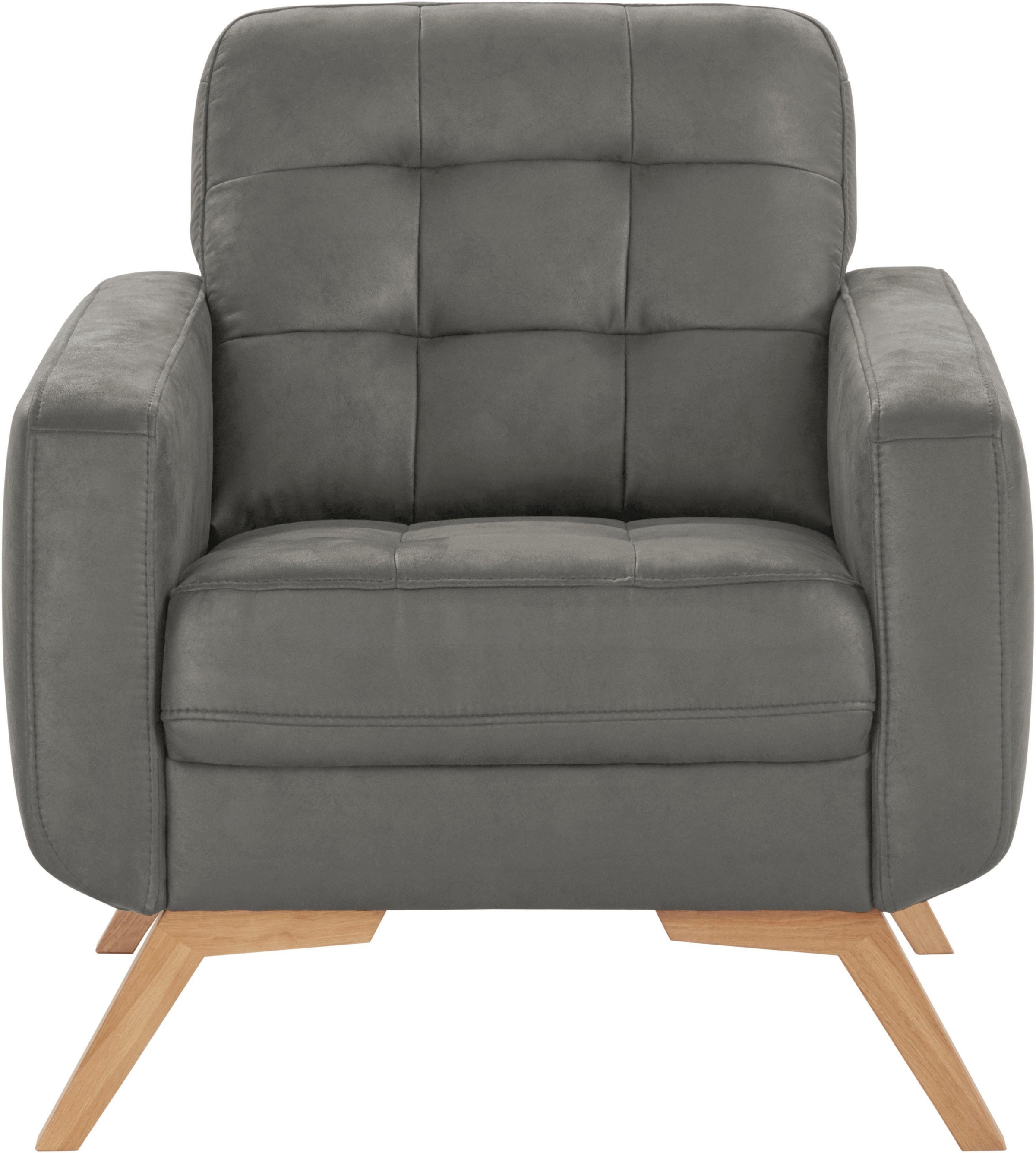exxpo - sofa fashion Sessel »Fiord, Loungesessel«, aktuelles Design, tolle Detailverarbeitung im Sitz und Rücken