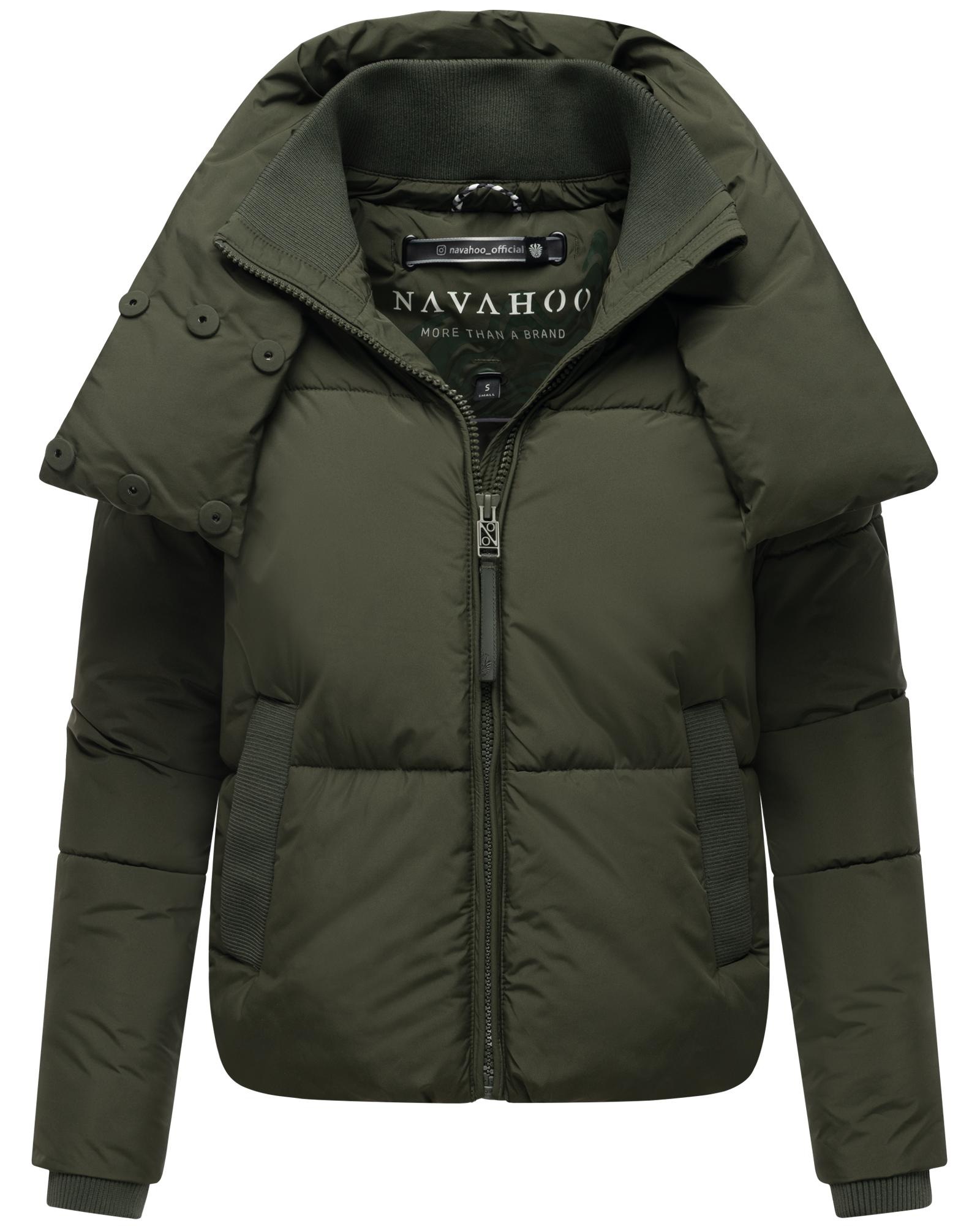 Navahoo Outdoorjacke »Traumelfe 14«, ohne Kapuze, Winter Steppjacke mit hohem Kragen