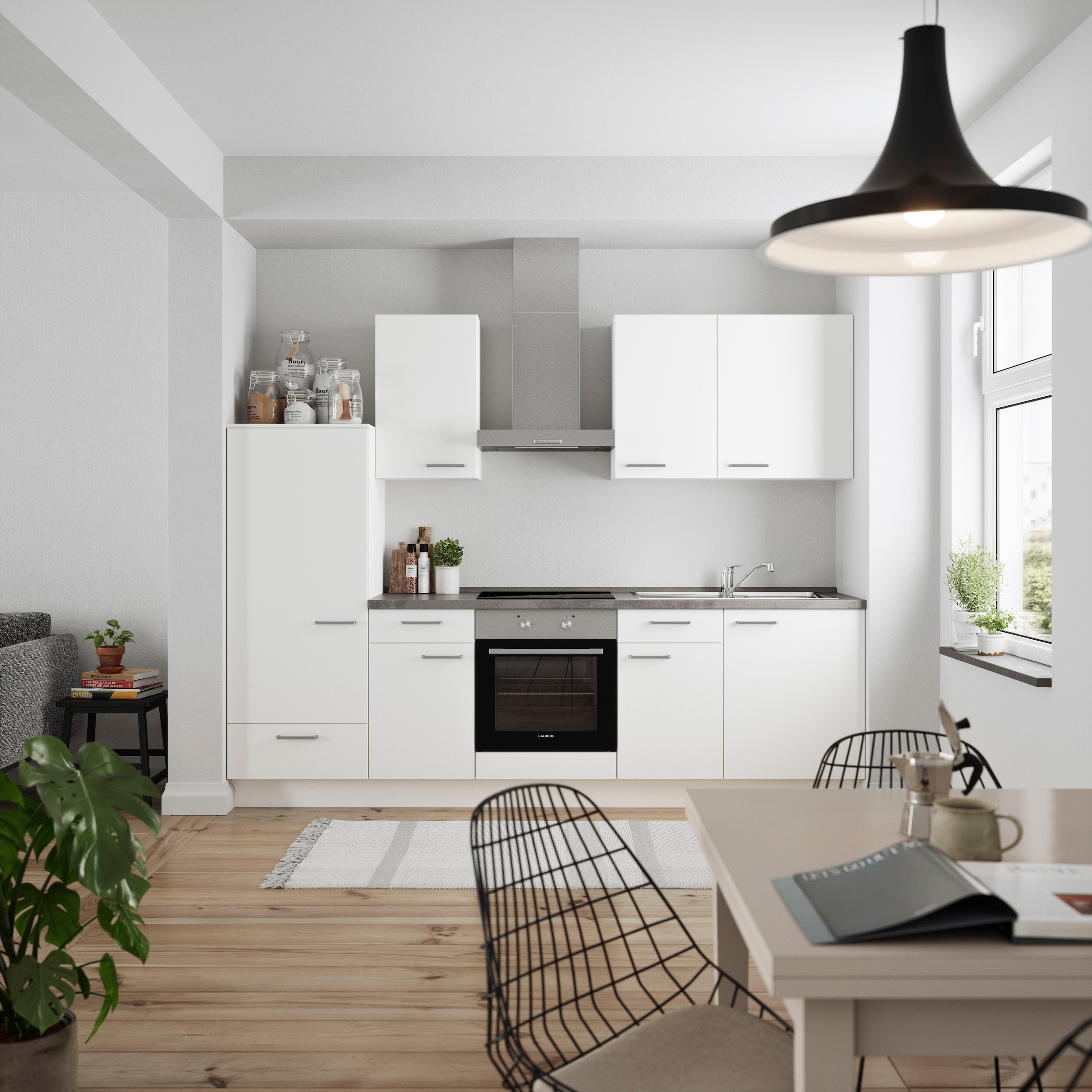 nobilia® Küchenzeile »"Touch I"«, vormontiert, Ausrichtung wählbar, Breite 270 cm, wahlw. mit E-Geräten