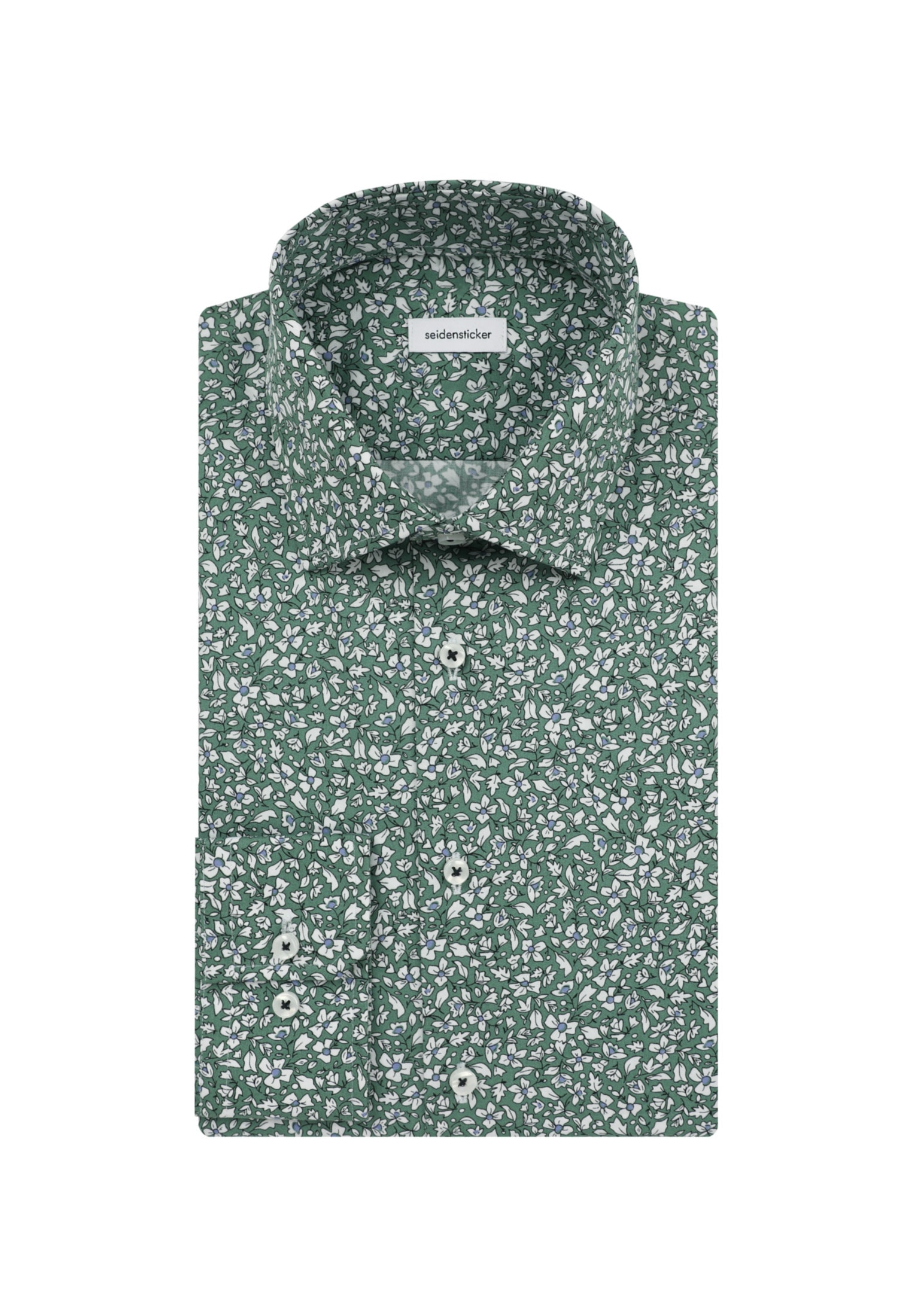 seidensticker Businesshemd »Slim«, Slim Langarm Kentkragen Floral