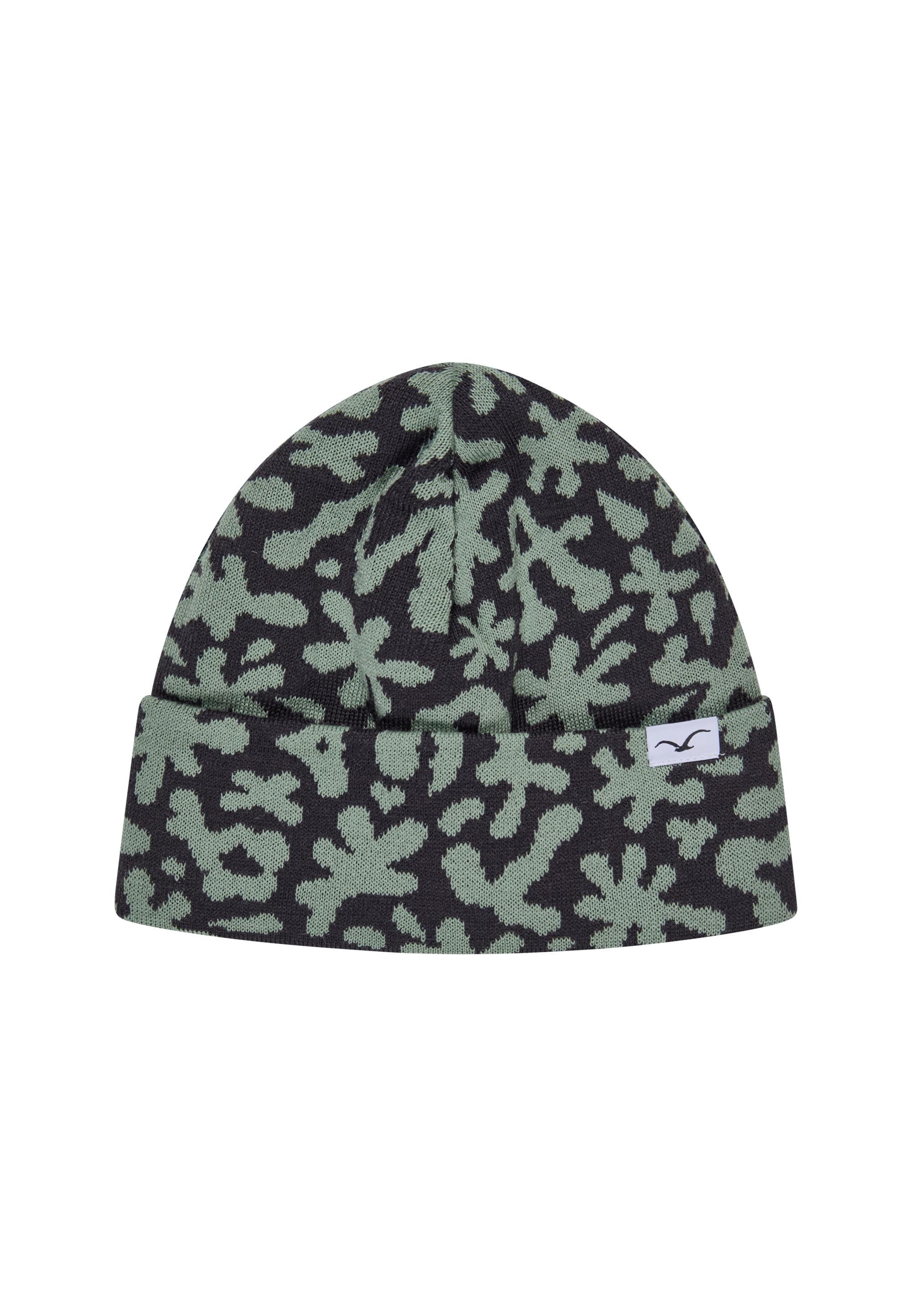 Cleptomanicx Beanie "Oh" mit zweifarbigem Allover-Muster