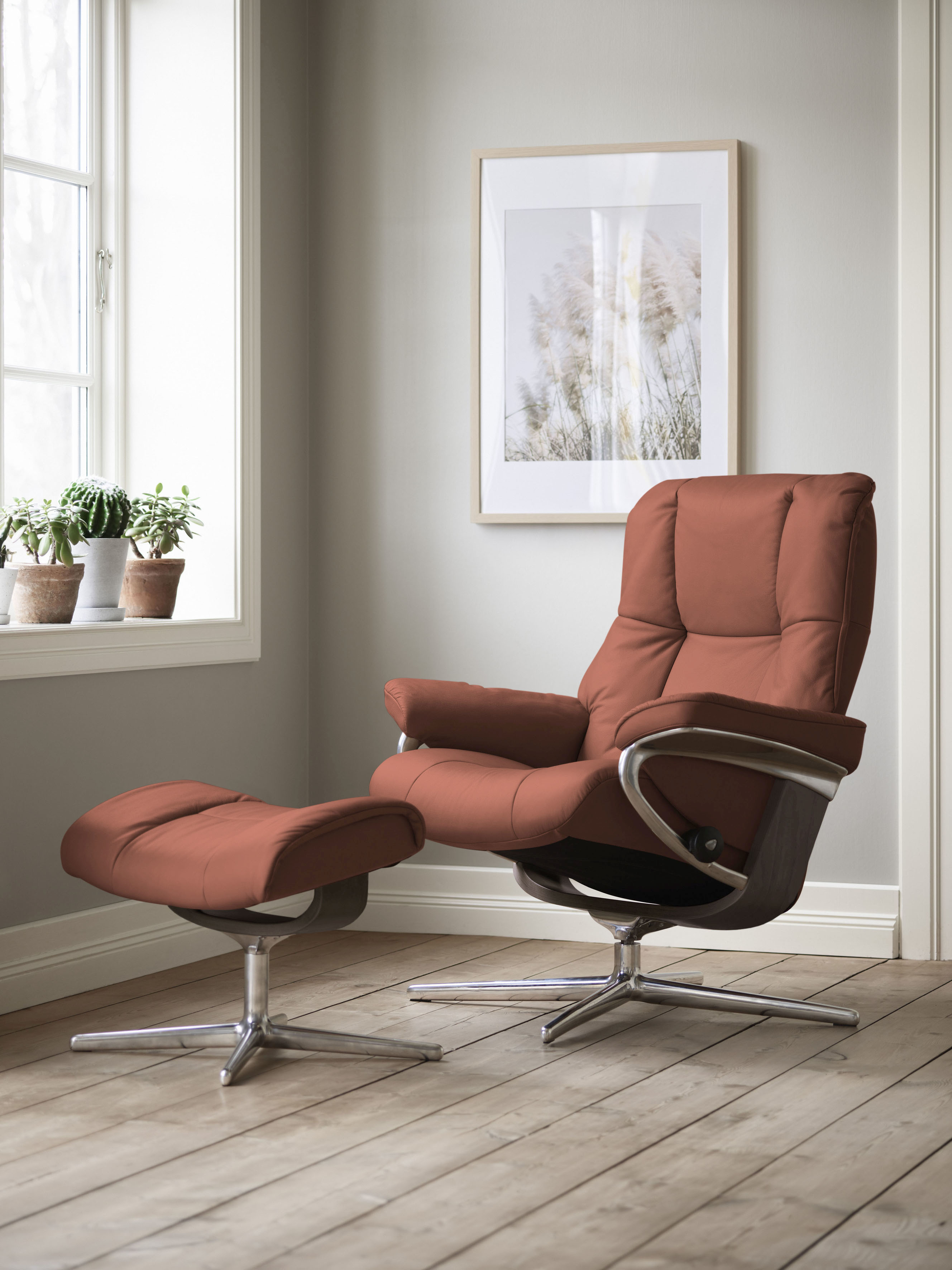 Stressless Relaxsessel "Mayfair" mit Cross Base, Größe S, M & L, Holzakzent Wenge