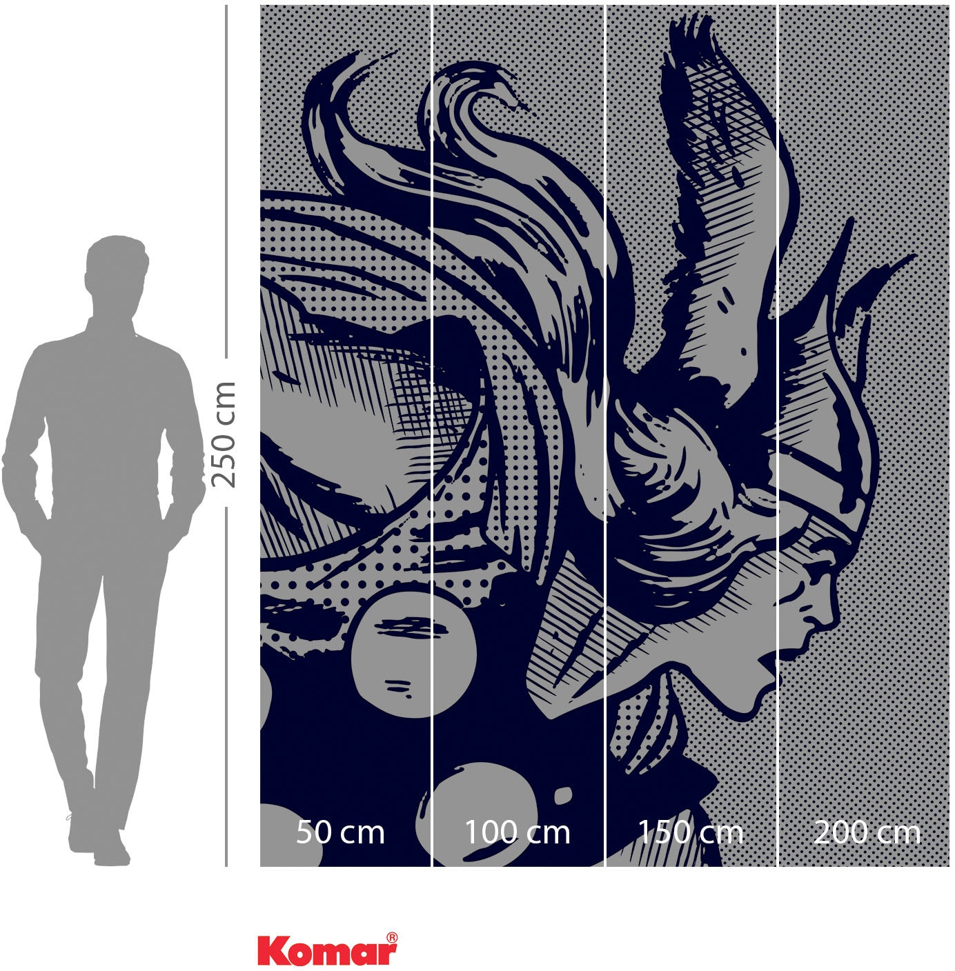 Komar Vliestapete »Legend of Thor«, | BAUR x (Breite Höhe) online cm 200x250 bestellen