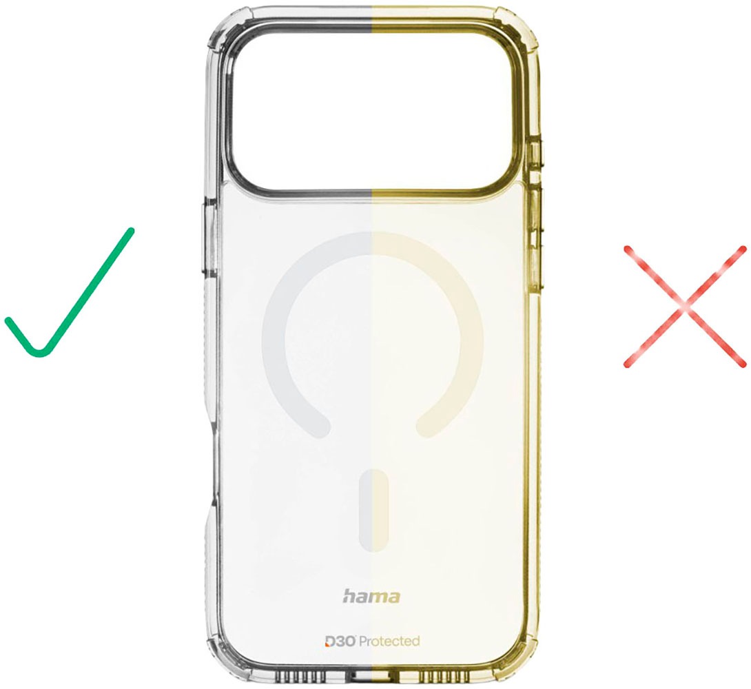 Hama Smartphone-Hülle »Handyhülle für iPhone 17 Pro Max/18 Pro Max (für MagSafe, stoßfest)« D3O-Technologie, Fallschutz bis 3,5 m, Kratzschutz, magnetisch