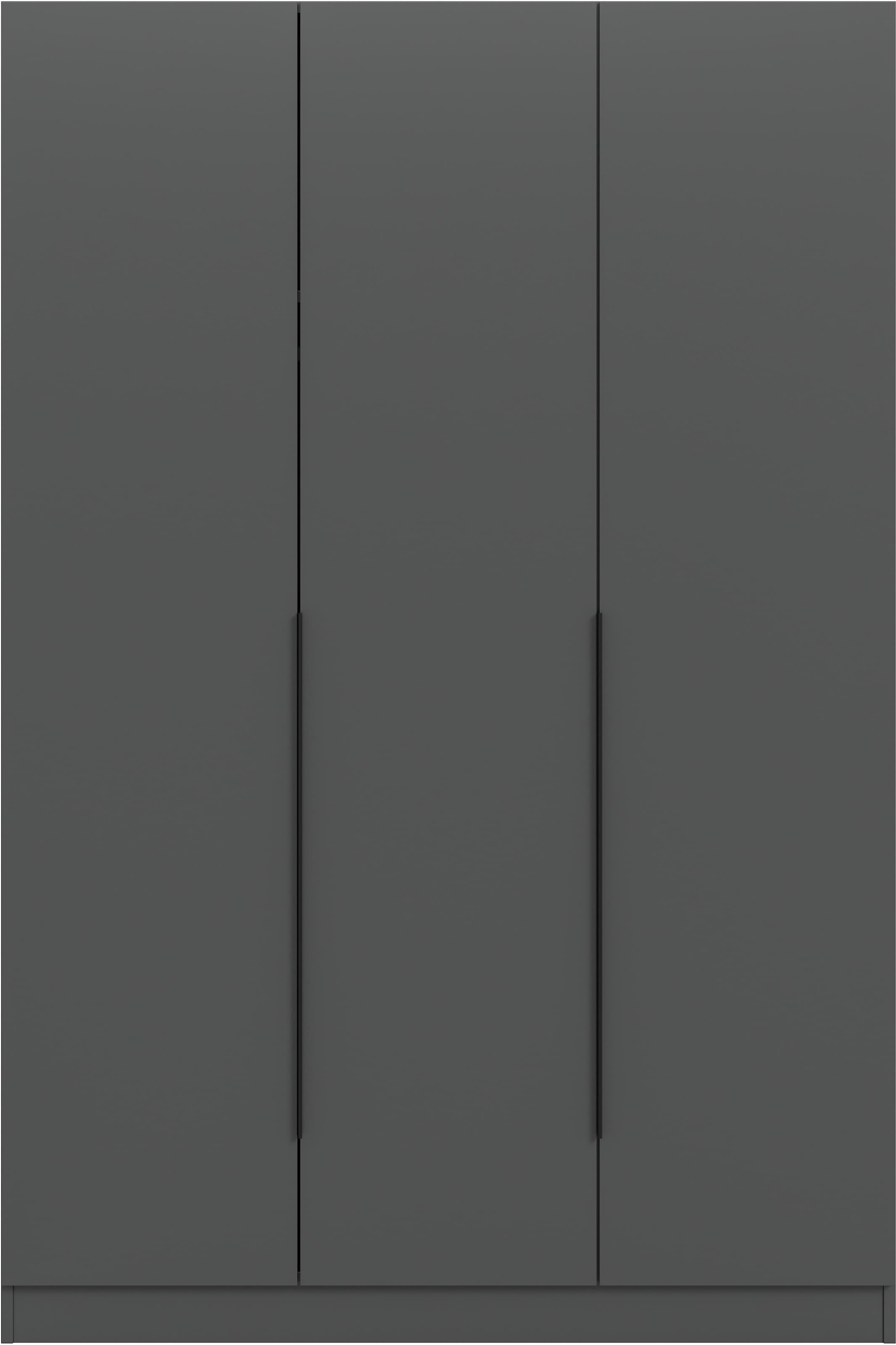 Home affaire Kleiderschrank »Skarde Schlafzimmerschrank, Garderobe, Schrank, Bestseller«, (Otto Bestseller Garderobe Schlafzimmerschrank), Breite: 120 cm, anthrazit, Kleiderstange 4 Böden
