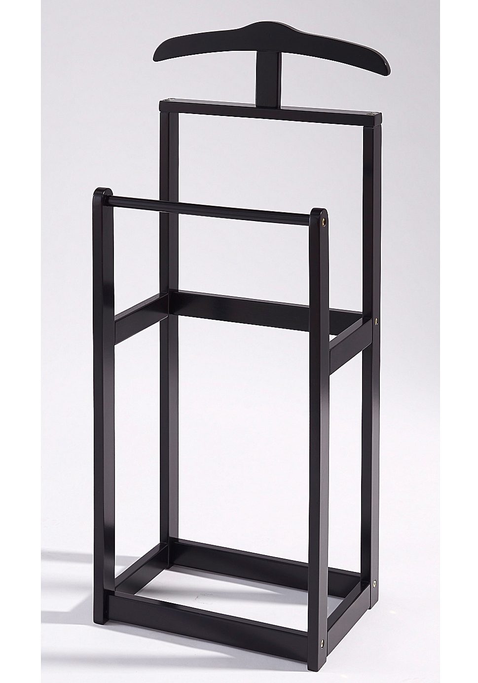 Herrendiener OTTO HOME, B:45cm H:107cm T:30cm, schwarz, Massivholz, Schlafzimmer, Herrendiener, "Trend", für das vorübergehende Aufhängen von