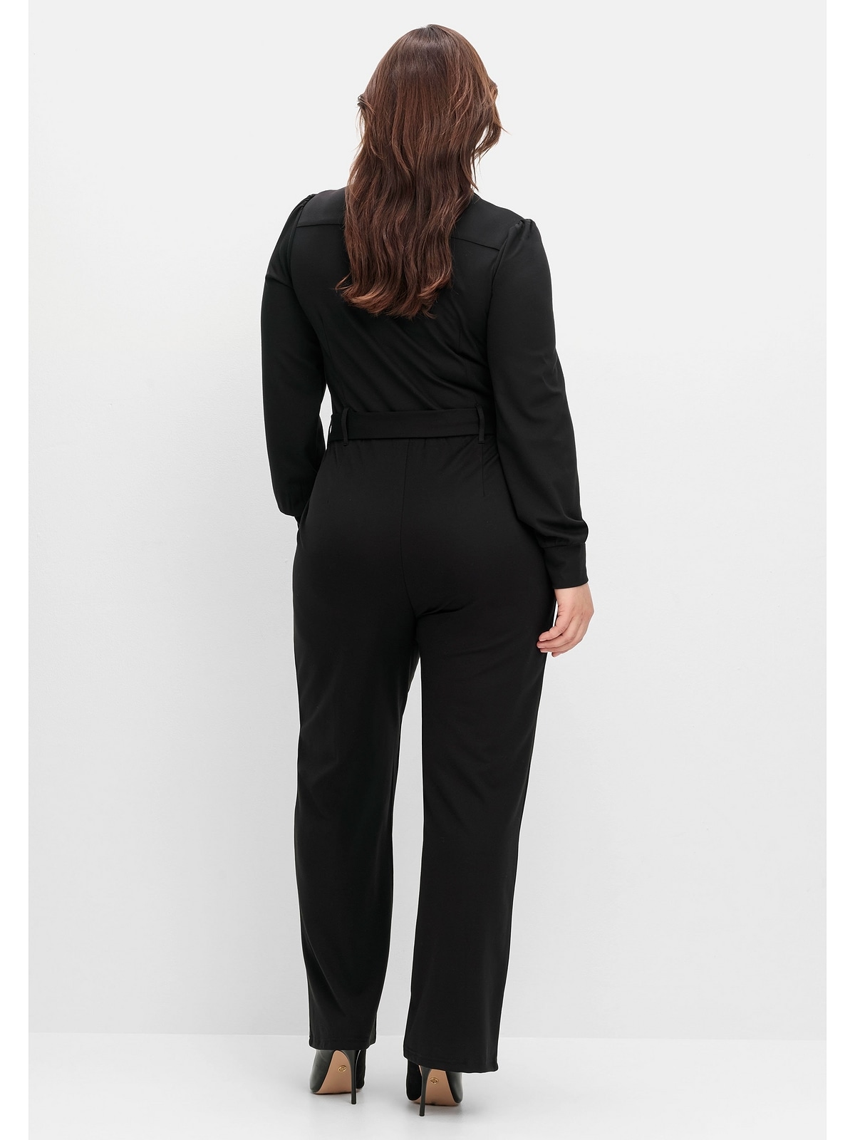 sheego by Joe Browns Jumpsuit Große Größen mit Bindegürtel und Reißverschlu günstig online kaufen