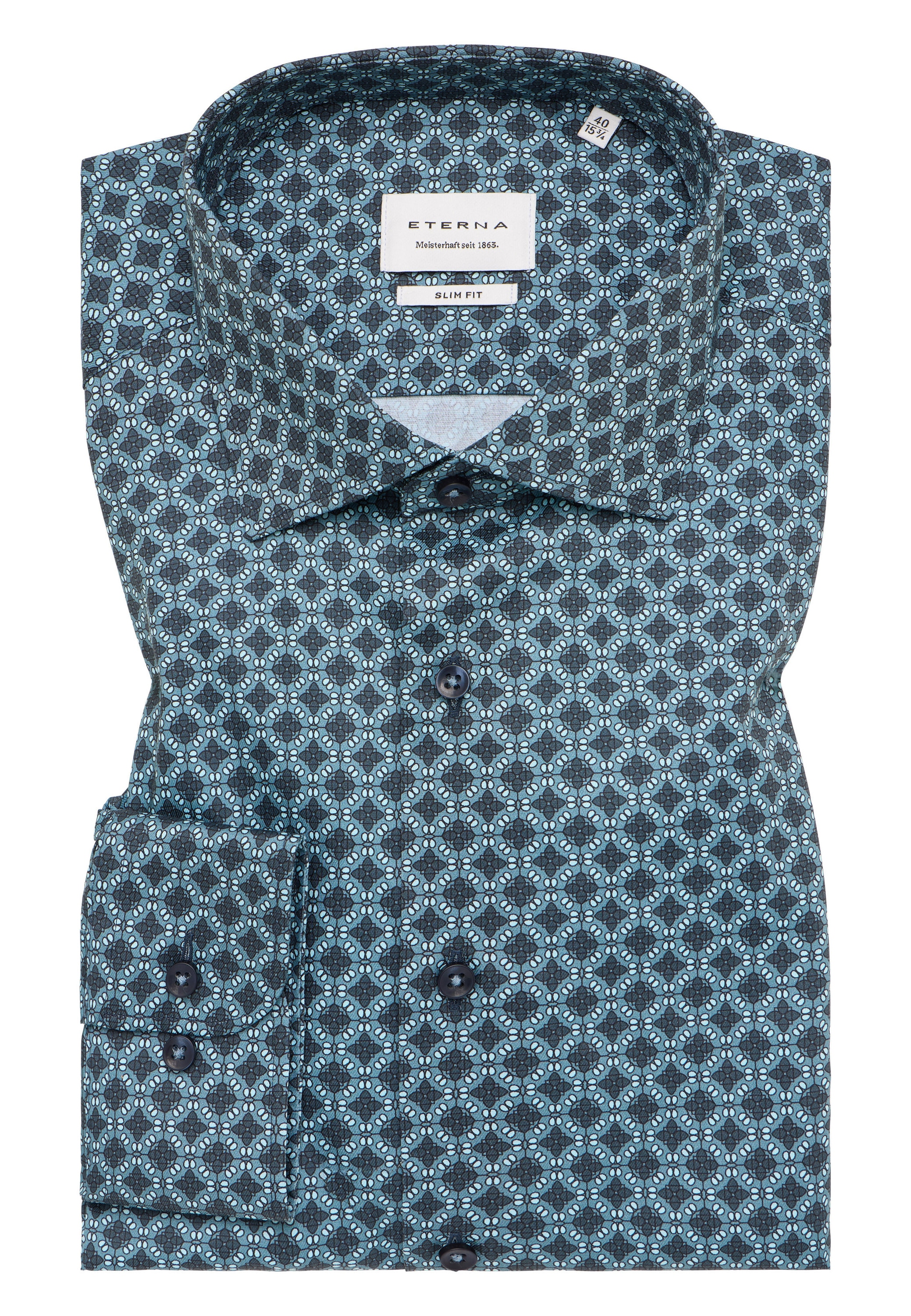 Eterna Langarmhemd »SLIM FIT«, NON IRON (bügelfrei)