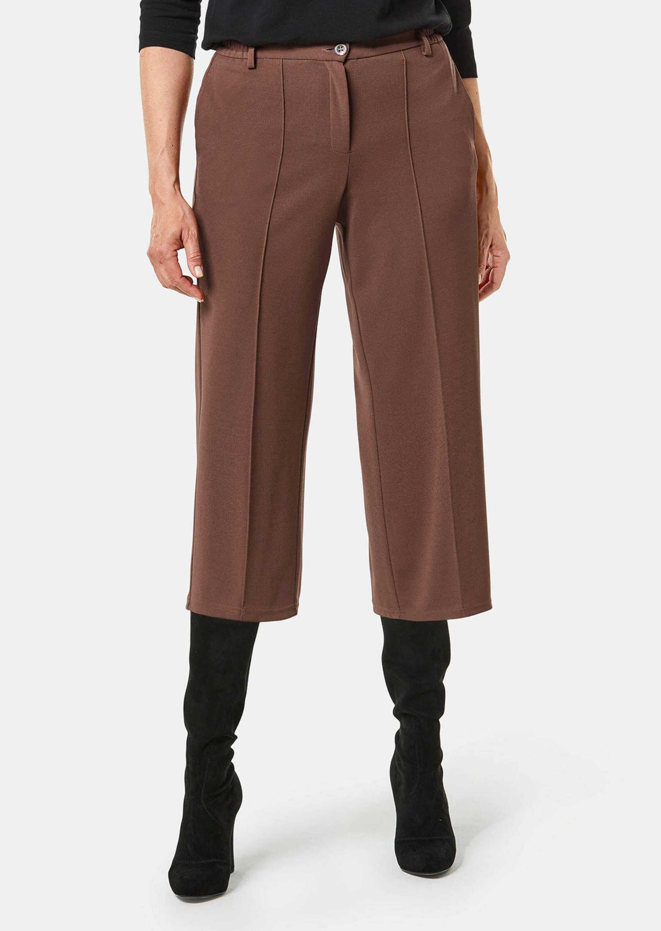GOLDNER 2-in-1-Hose »Culotte Bequeme Culotte mit streckender Biese«