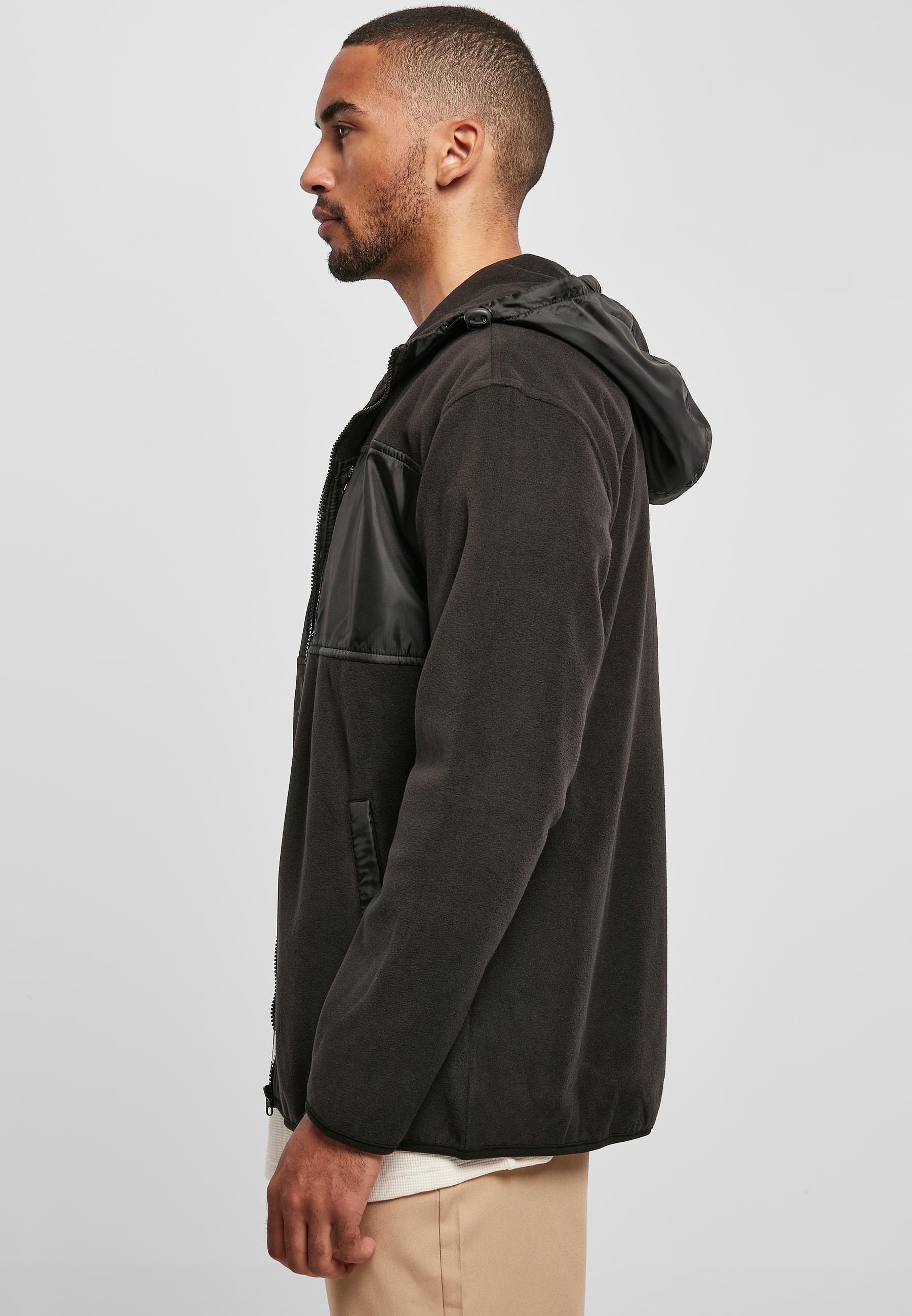 URBAN CLASSICS Winterjacke »Urban Classics Herren Hooded Micro Fleece Jacket«, (1 St.), mit Kapuze