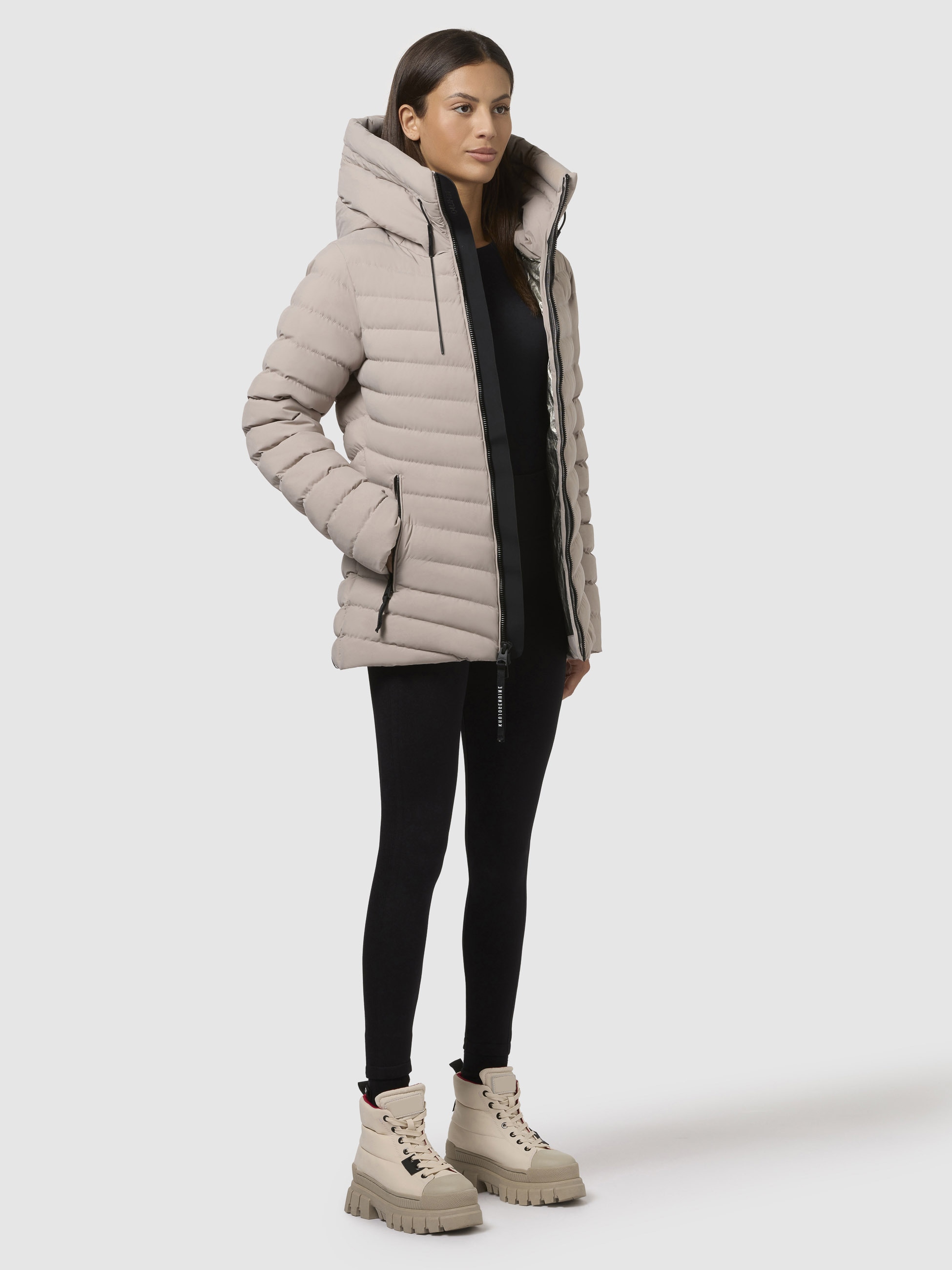 khujo Steppjacke »PACE«, mit Kapuze