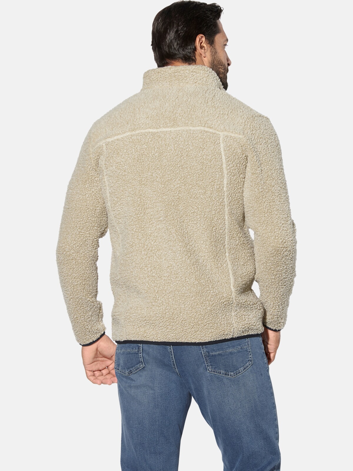 Jan Vanderstorm Helskog Men's Sweatshirt Jacket Beige XL 3