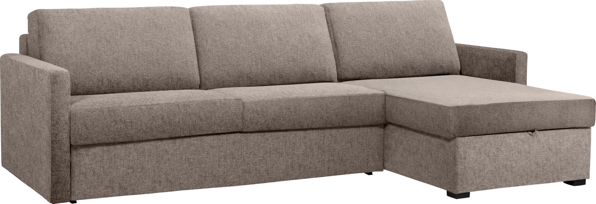 Places of Style Schlafsofa »GOLDPOINT Ecksofa 264 cm, Liegefläche (140/200cm), L-Form,«, Bettfunktion, Bonell-Federkernmatratze und Dauerschläfer-Funktion