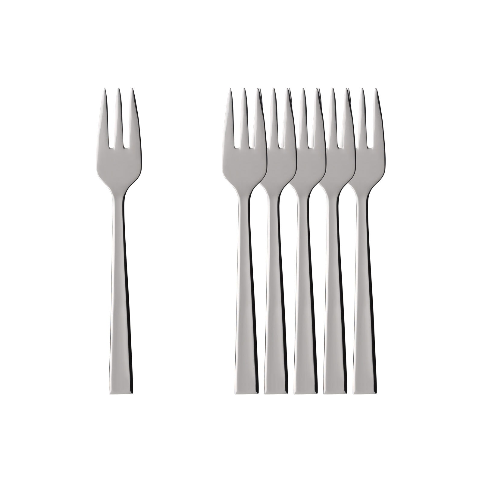 Villeroy & Boch Tafelgabel "Kuchengabeln Victor 15,5 cm 6er Set edelstahl" Spülmaschinenfest