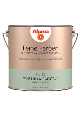 Alpina Wand- und Deckenfarbe »Feine Farben No. 12 Sanfter Morgentau«, Blasses... kaufen