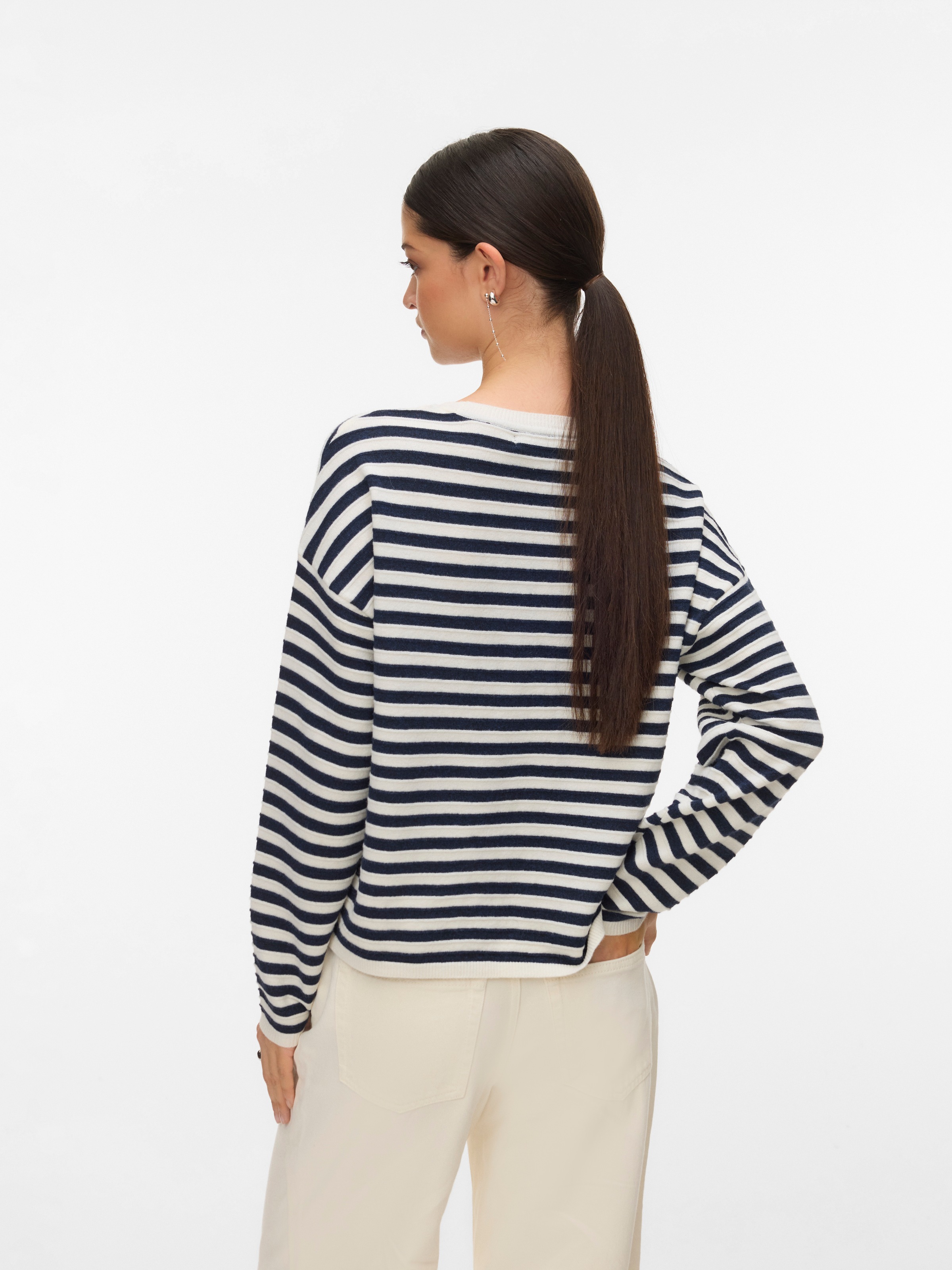 Vero Moda Strickpullover "VMAPPLE LS O-NECK PULLOVER BOO" mit trendigem "Su günstig online kaufen