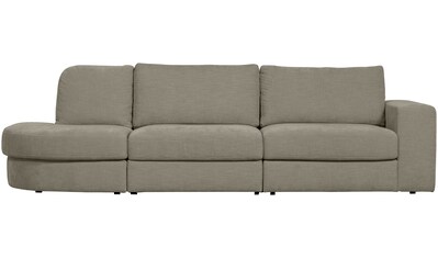 2,5-Sitzer »Family 2,5-Sitzer Sofa Rundung Links Warm Grau«