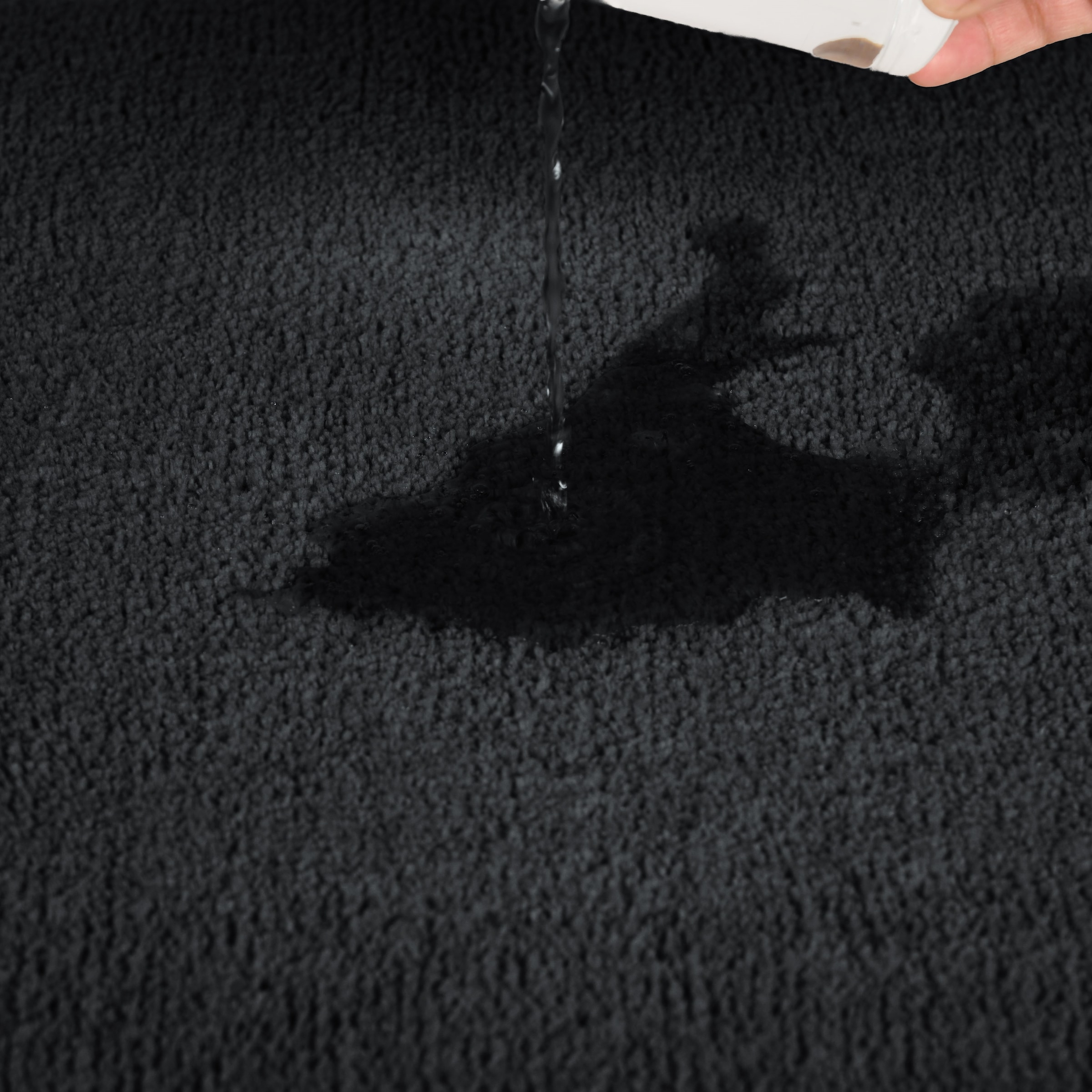my home Badematte »Vanessa, Badvorleger, Badezimmer Teppich«, rutschhemmend beschichtet, schnell trocknend-fußbodenheizungsgeeignet-strapazierfähig, Badteppich, weiche Haptik, unifarben