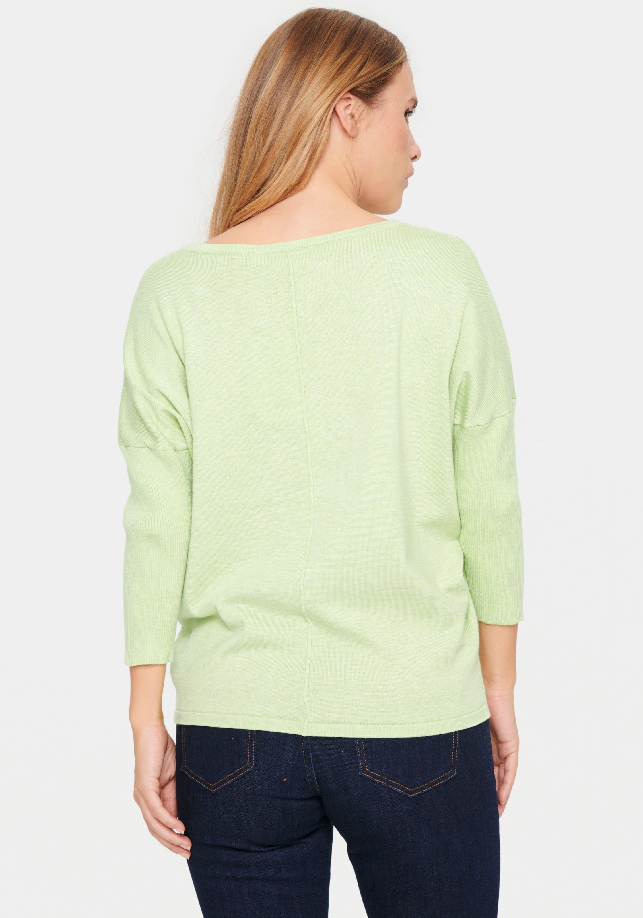 Saint Tropez Rundhalspullover »A2561, MilaSZ R-Neck«