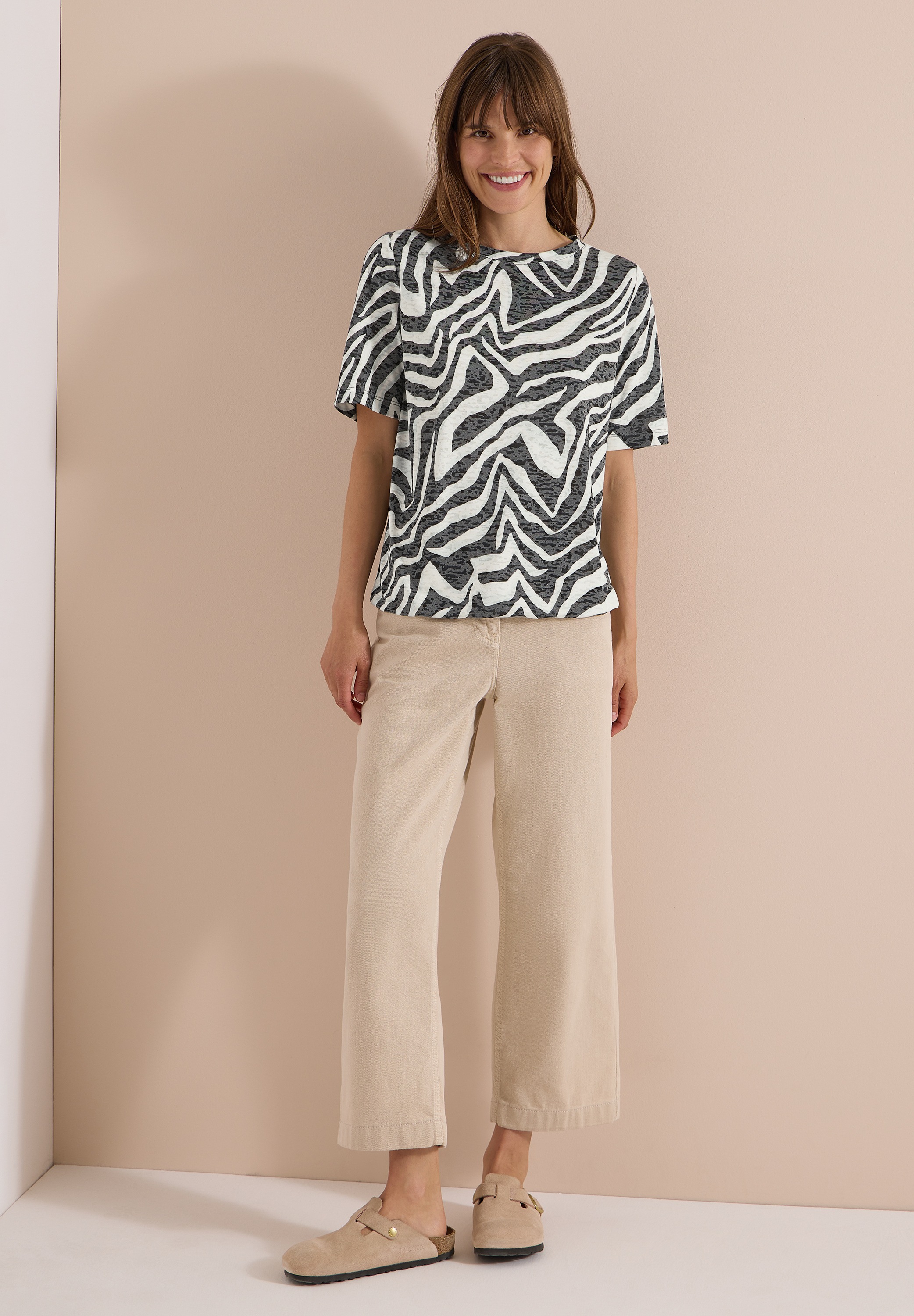 Cecil T-Shirt mit Zebra-Print