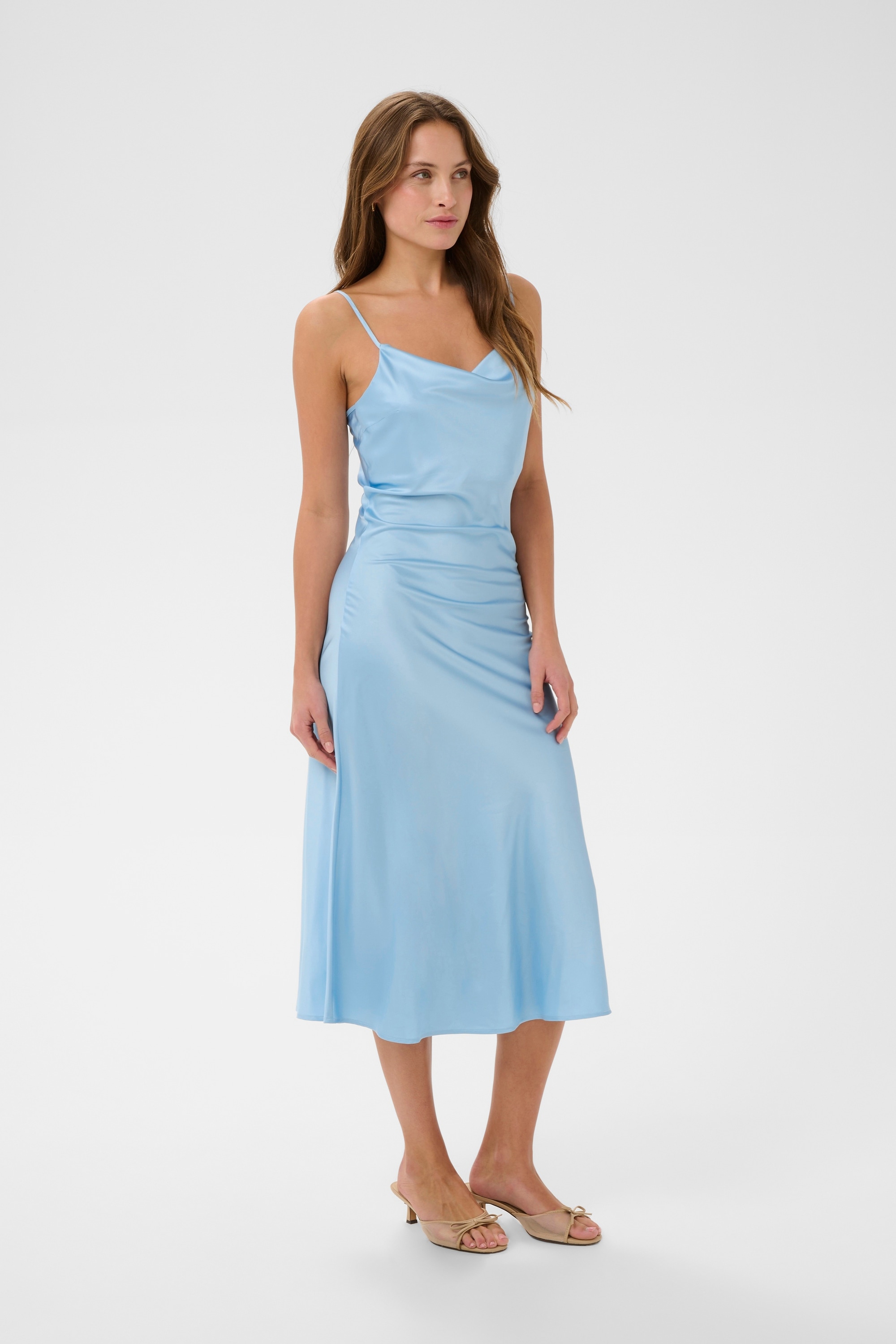 Saint Tropez Midikleid »Damen Kleid ZidtSZ«