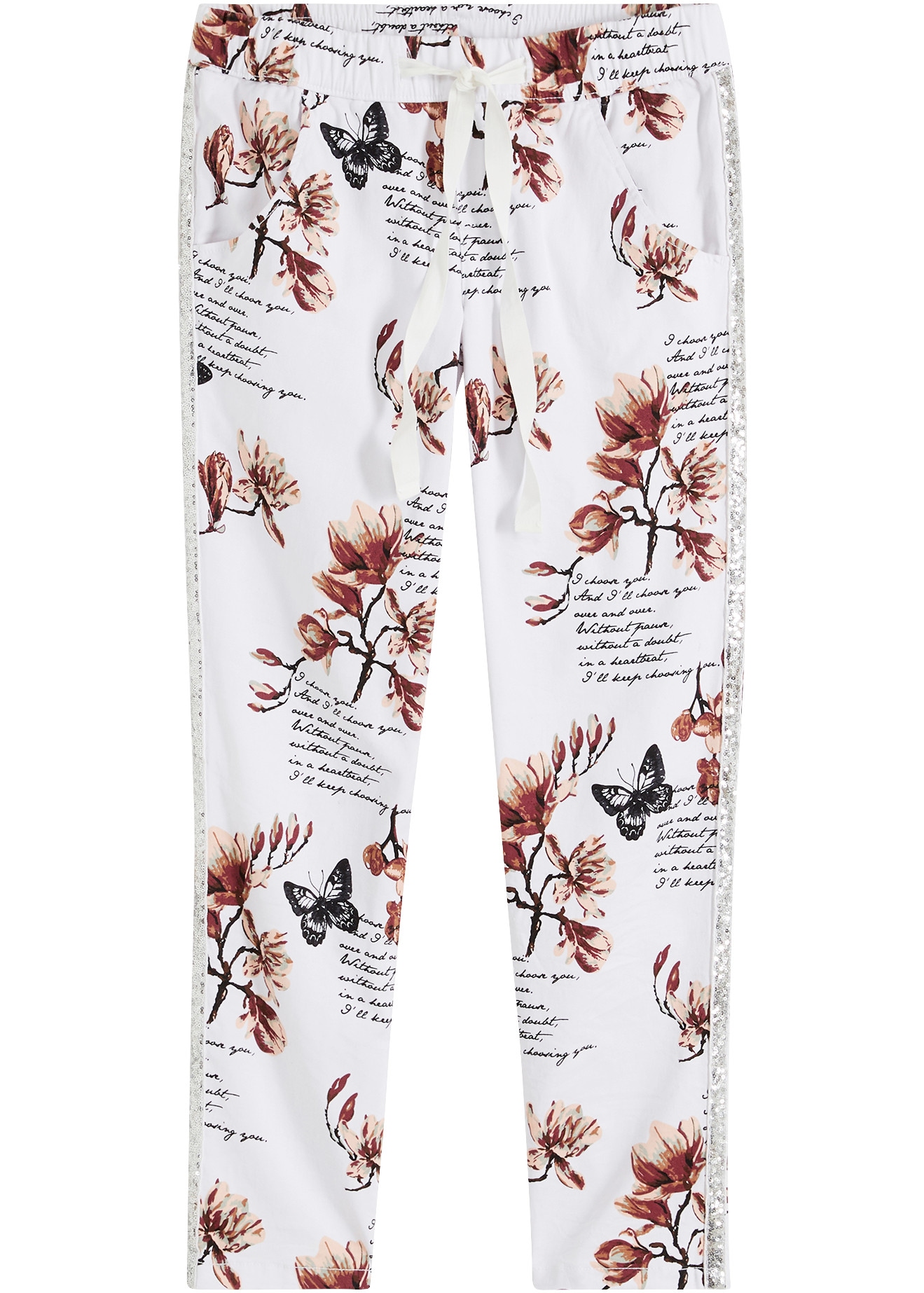 bonprix Webhose  mit Allover-Print, Regular Fit und Loose Fit