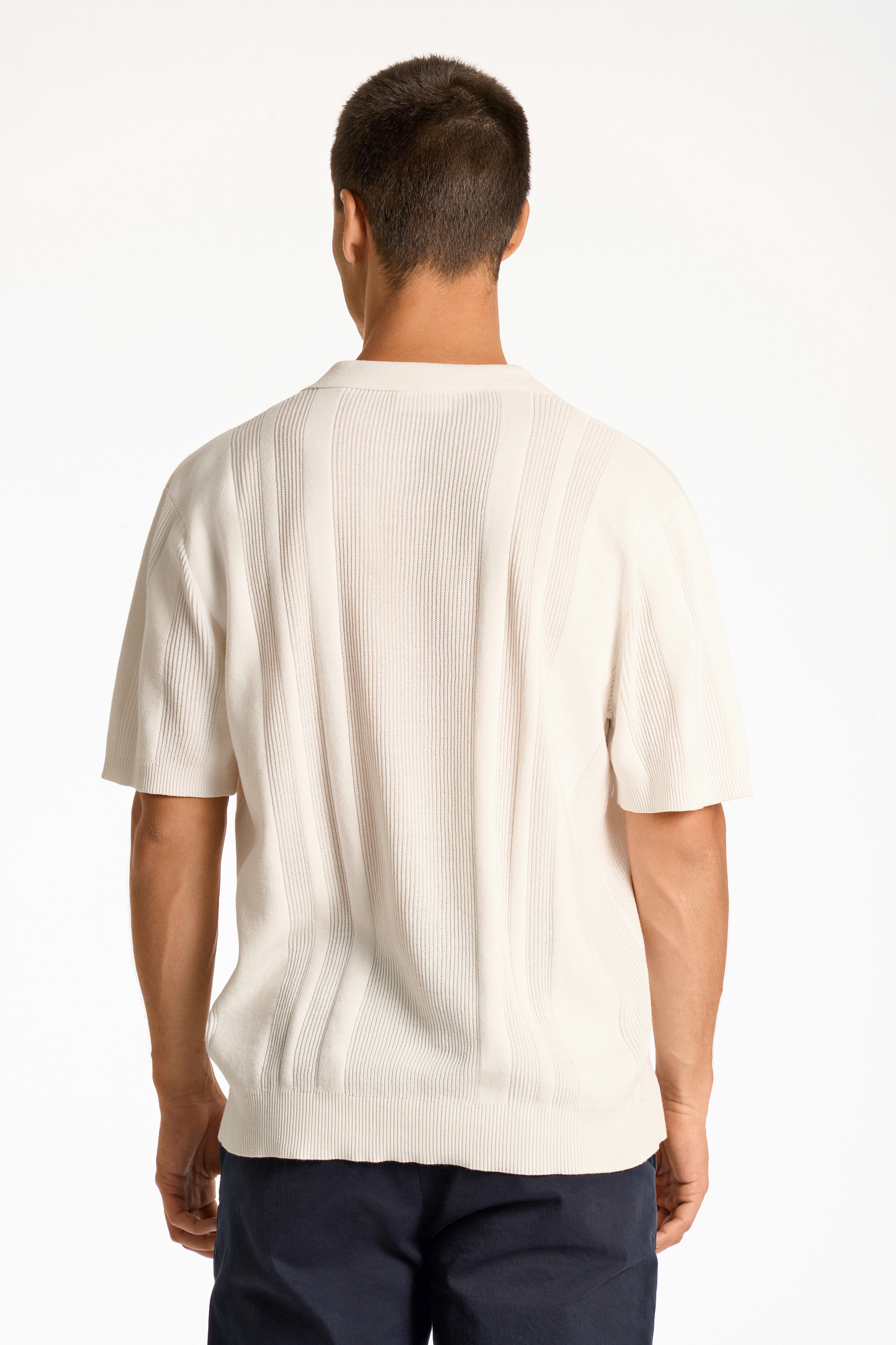 LINDBERGH Kurzarmpullover, mit Struktur-Muster