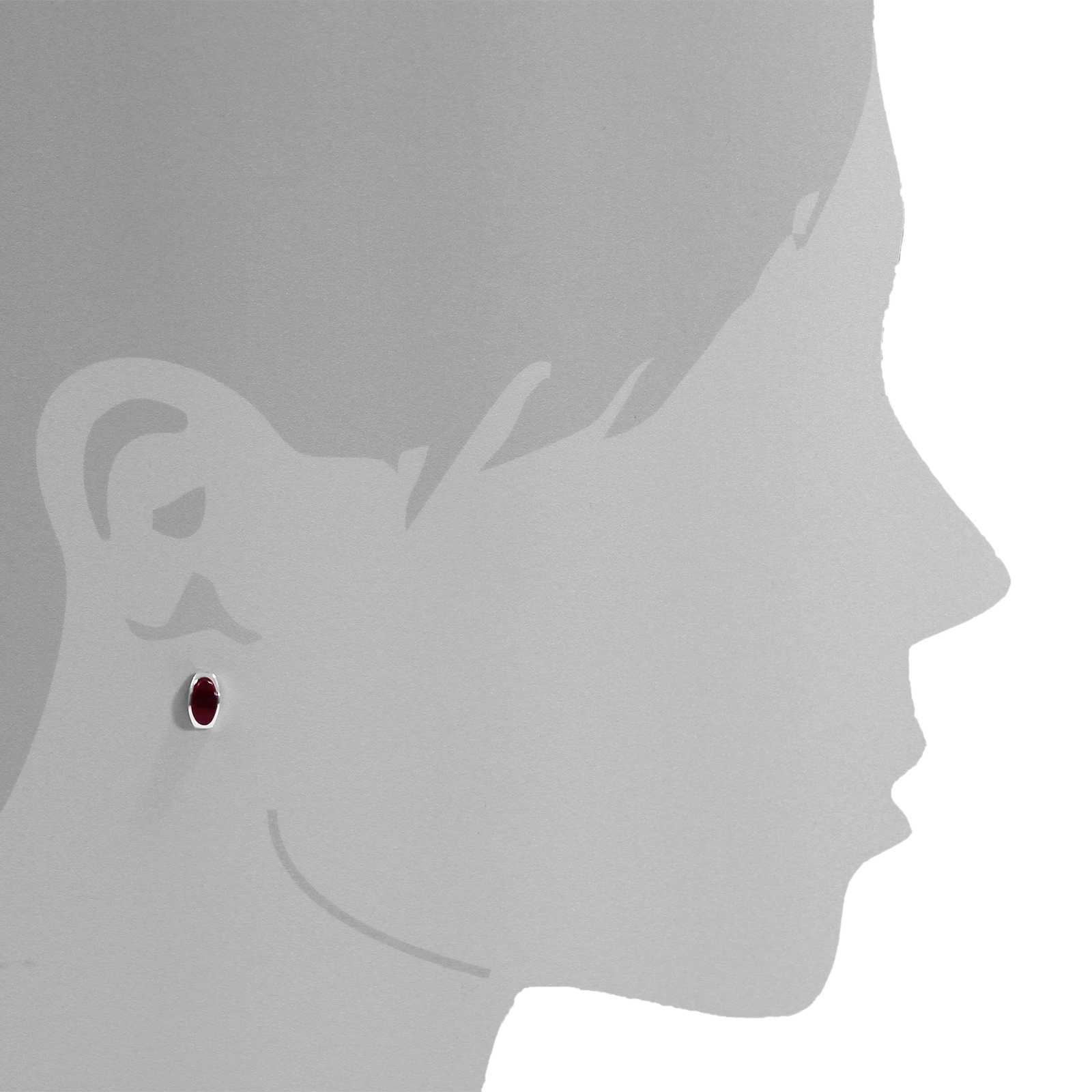 OSTSEE-SCHMUCK Paar Ohrstecker »Ostsee-Schmuck Ohrstecker Tinta cherry Ohrstecker Tinta cherry«, (2 tlg.)