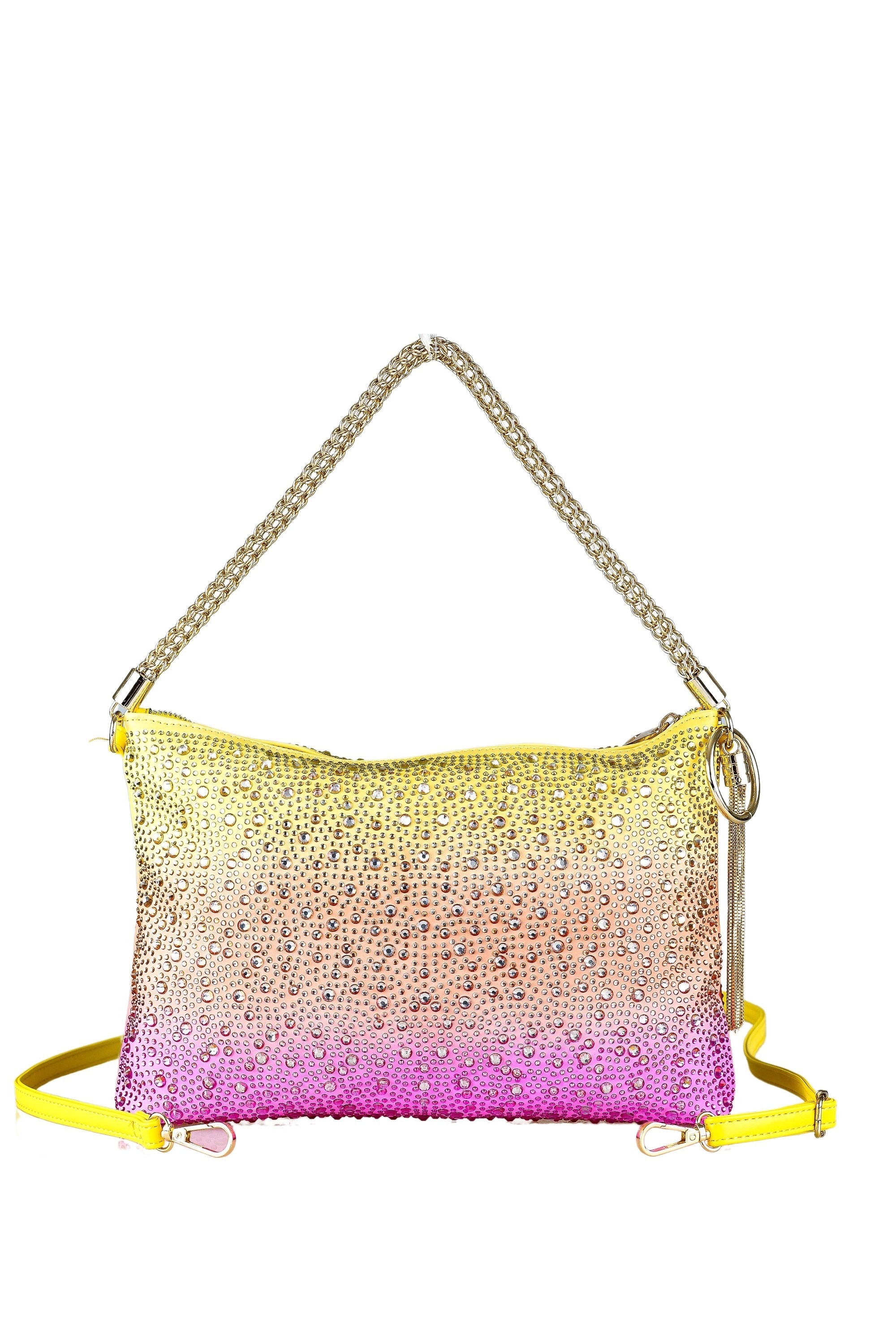 COLLEZIONE ALESSANDRO Schultertasche »Bling«, mit tausenden Strass Glitzersteinen